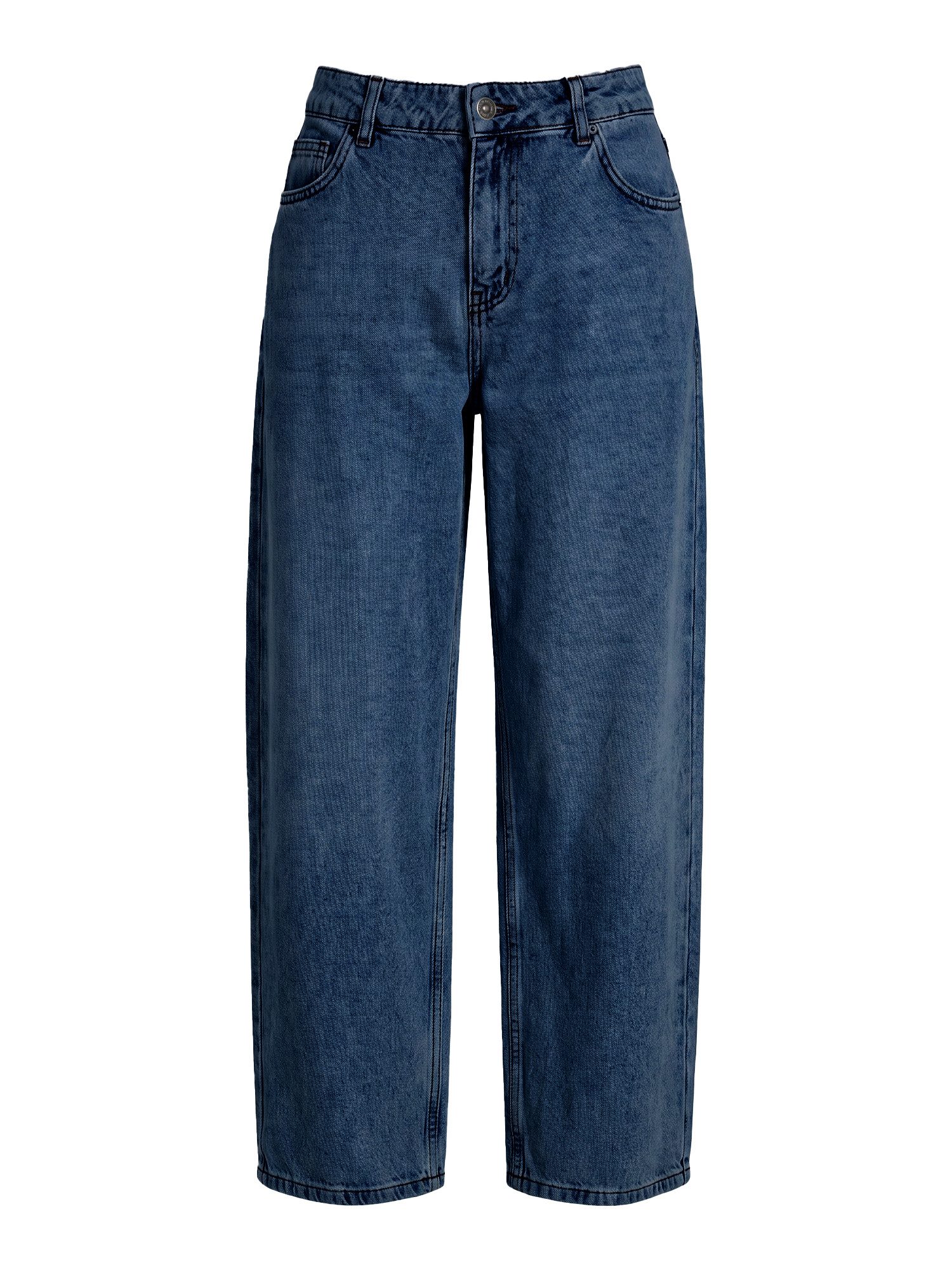 Loose-fit-Jeans Damen Ballonjeans mit Waschungseffekt