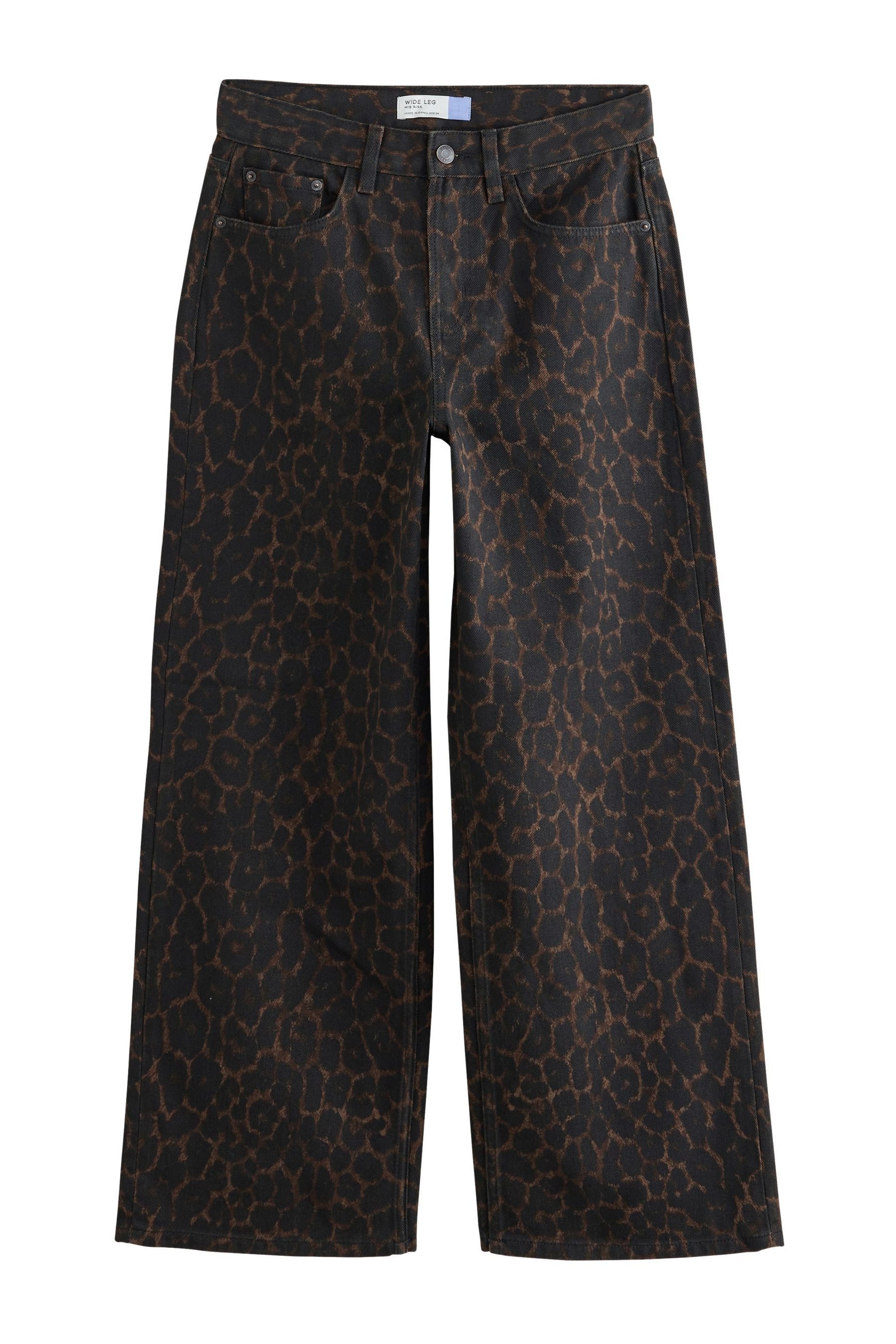 Next Weite Jeans Jeans mit weitem Hosenbein und Gürtel (1-tlg)