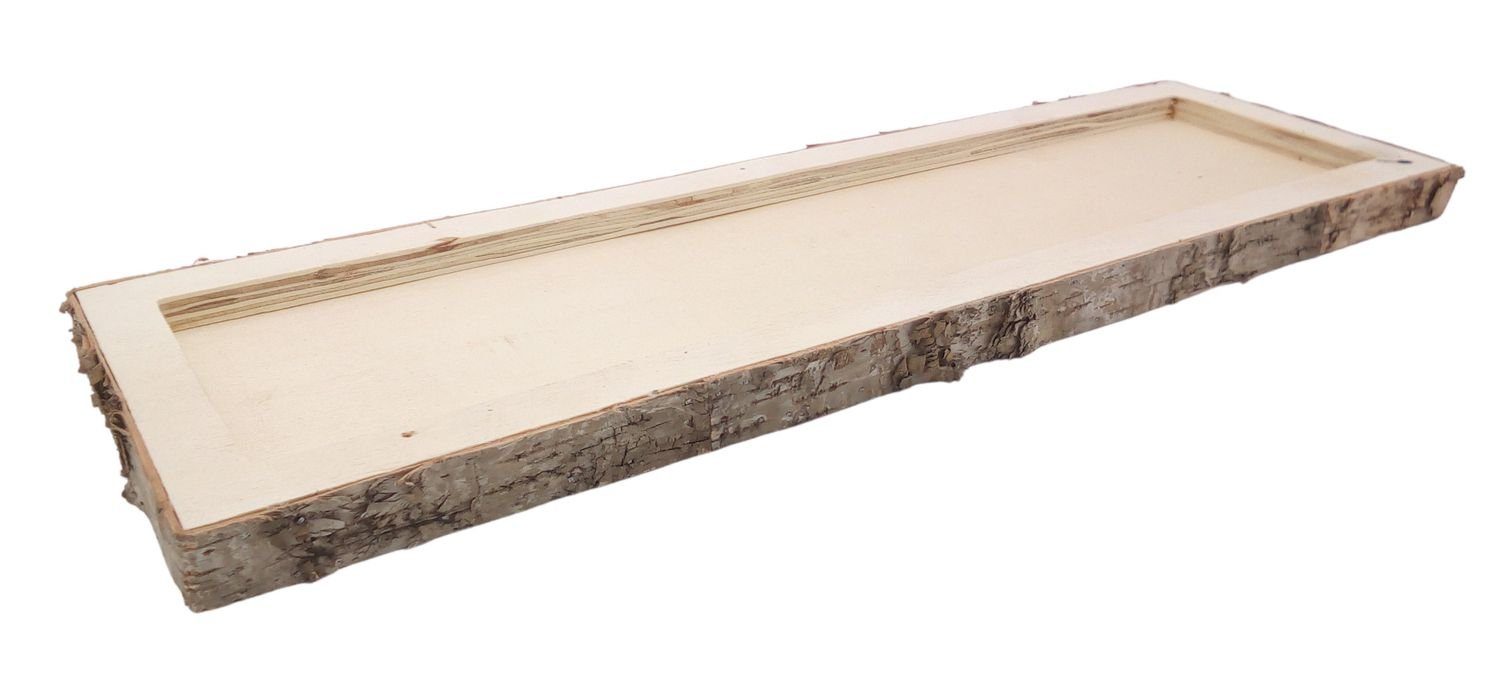 BURI Kerzenständer Dekotablett Holztablett Kerzenhalter Tischdeko Weihnachtsdeko