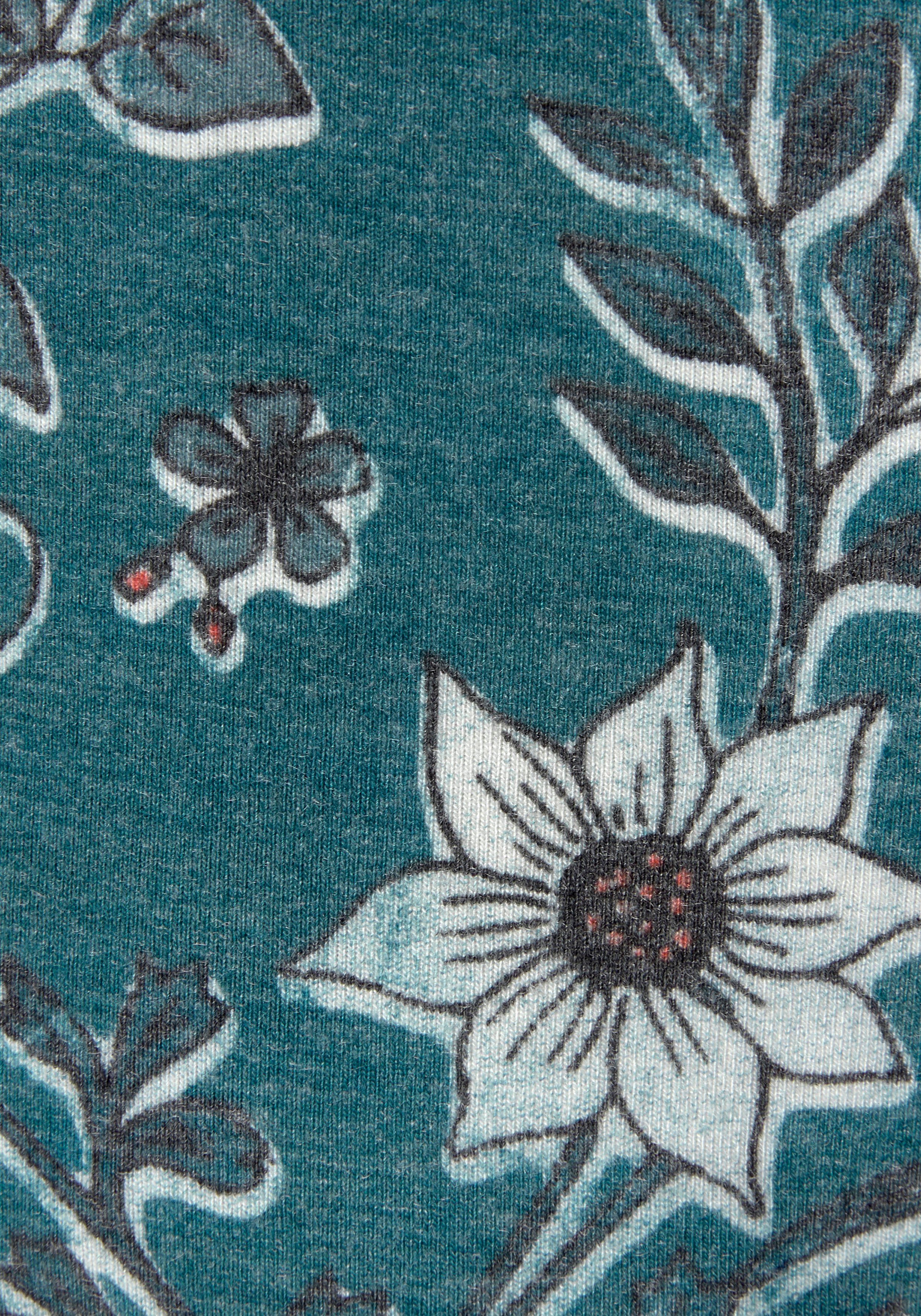 LASCANA Schlafshorts im Blumen Allover-Druck