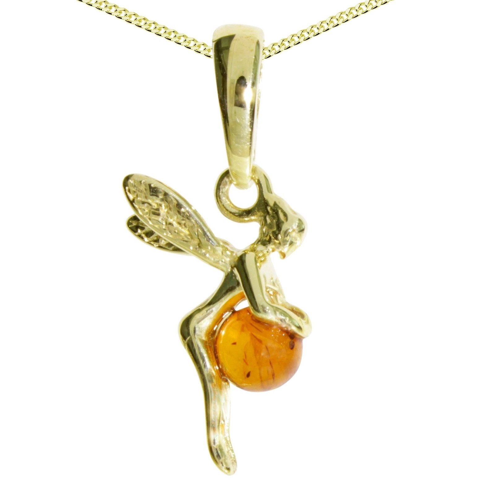 Kette mit Anhänger Ostsee-Schmuck Kette mit Anhänger Elfe Kette mit Anhänger Elfe