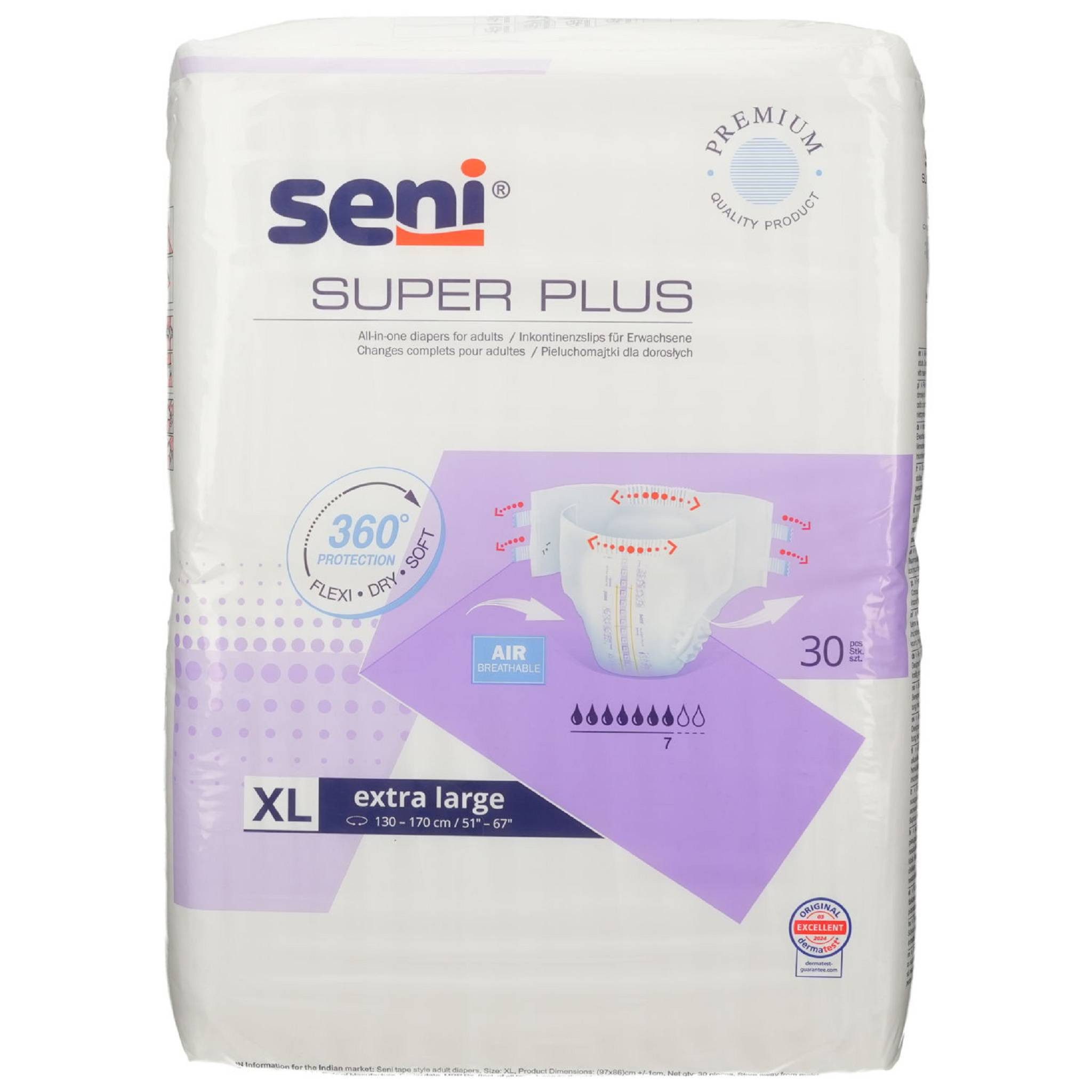 seni Windeln Super Plus Inkontinenzslip XL 30St PZN 01003673