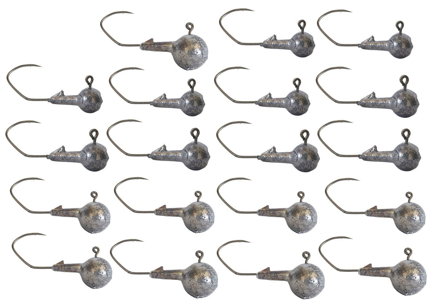 Jighaken 19 Predax Fishing MSM Jigheads Gr. 1/0 - Bleikopf Set