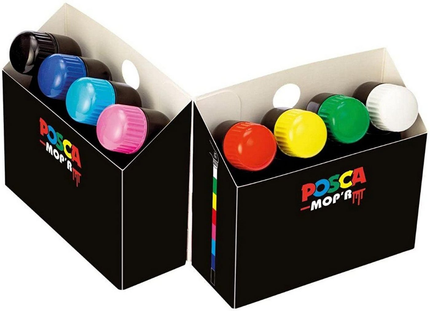 Thumbnail - uni-ball Lackmarker uni-ball POSCA MOP´R PCM-22 Marker - 3-19 mm - 8er Set