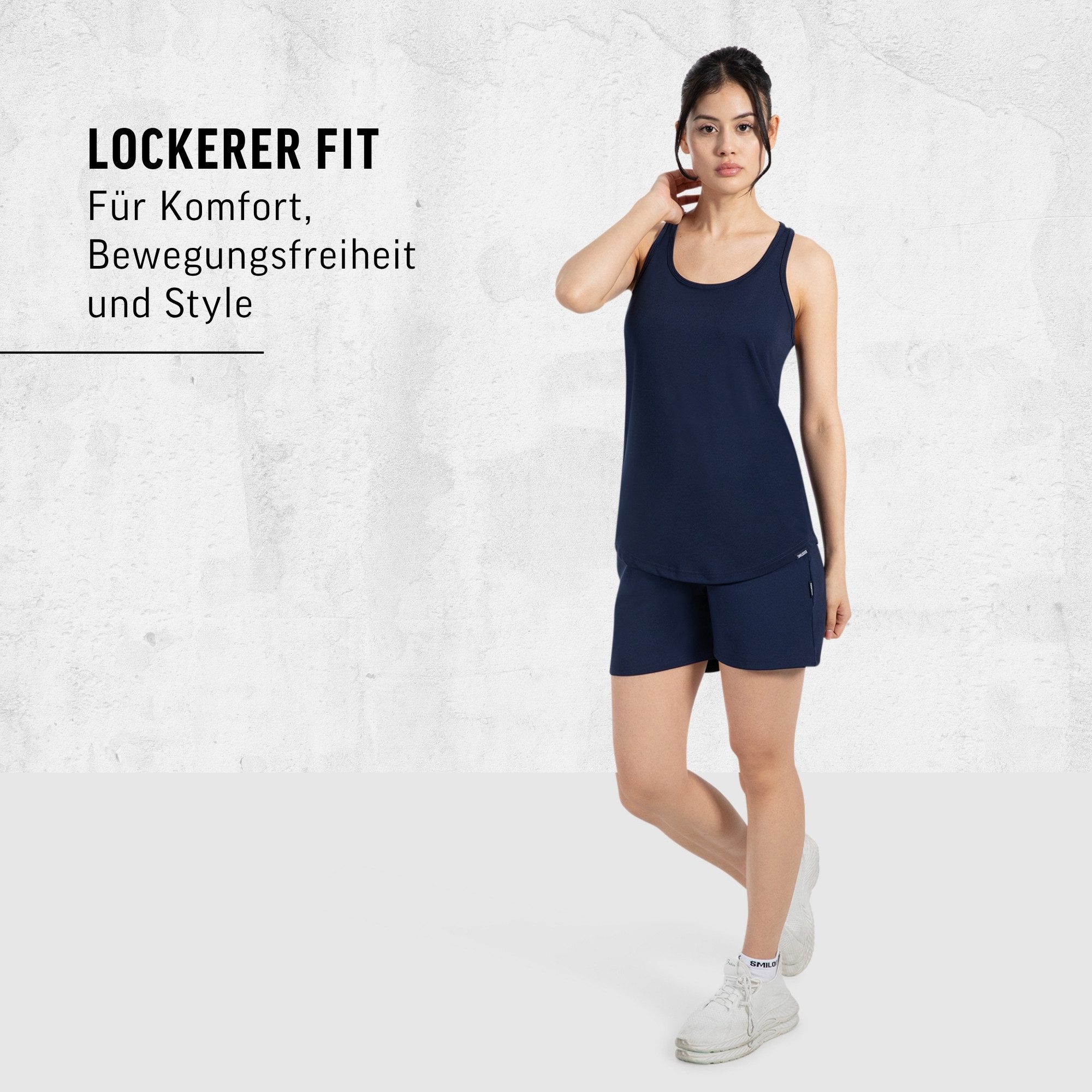 Smilodox Shorts Corry, lockere Freizeithose mit breitem Bund & Eingrifftaschen Radlerhose weiches Material, Bequeme Sommershorts, Alltag Relax