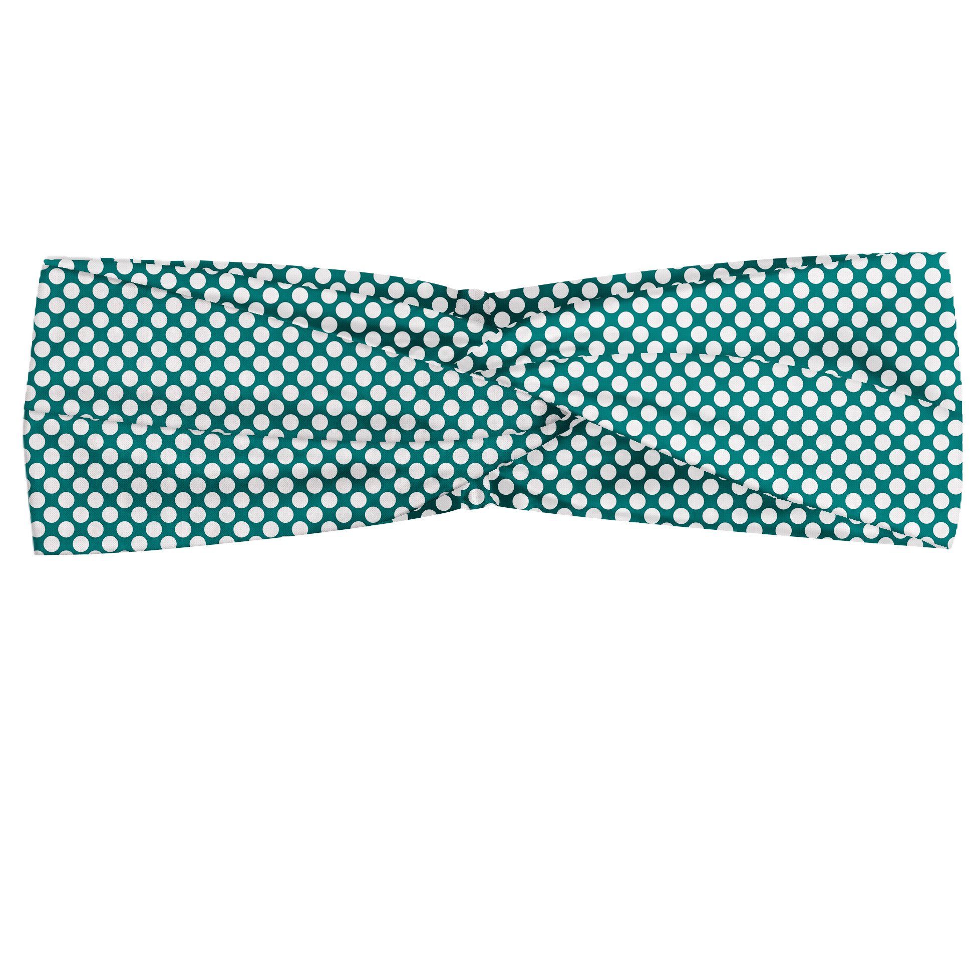 Abakuhaus Stirnband Elastisch und Angenehme alltags accessories Teal European Style Gepunktete