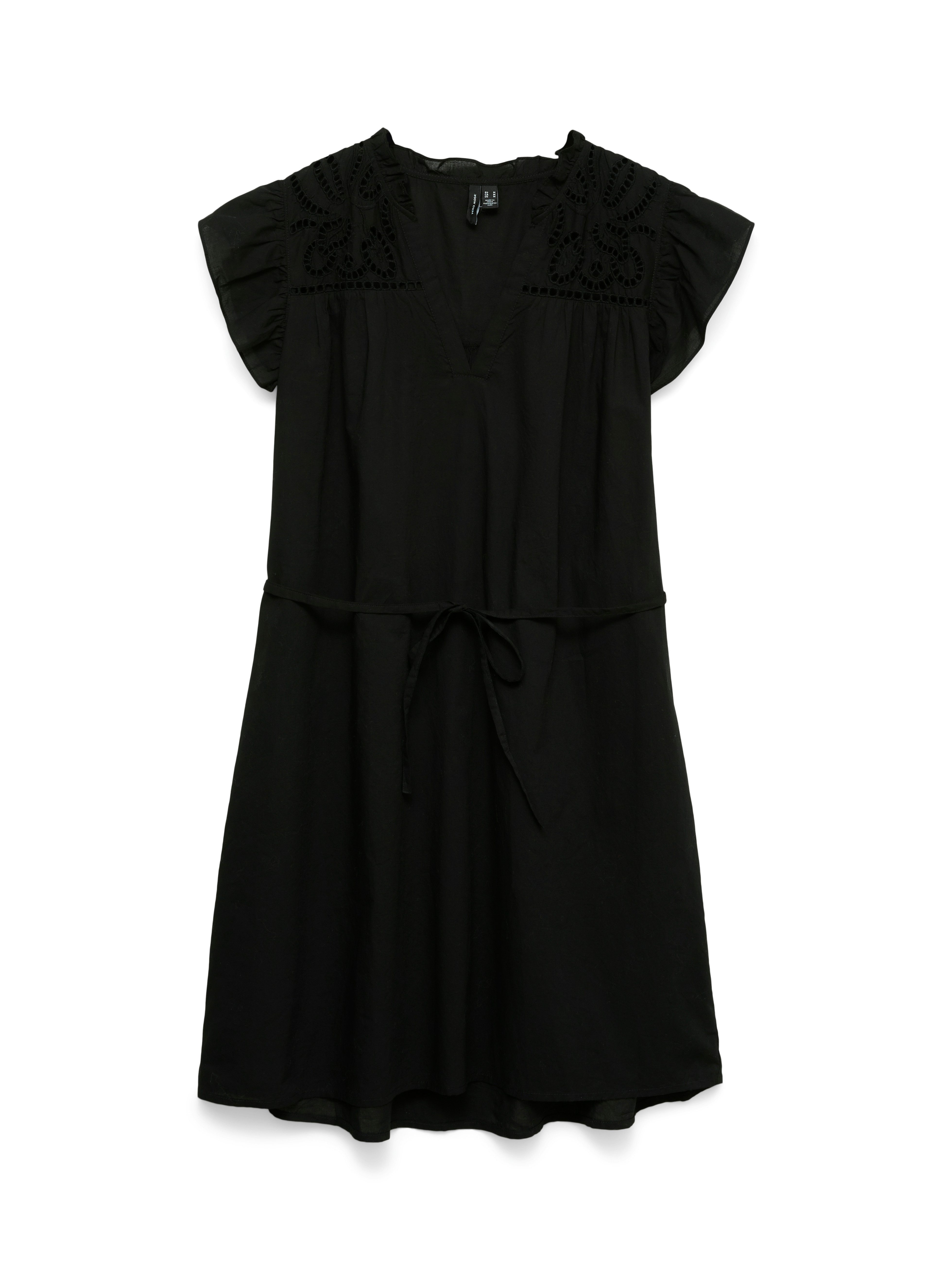 Minikleid VMLINE SS SHORT DRESS WVN NOOS