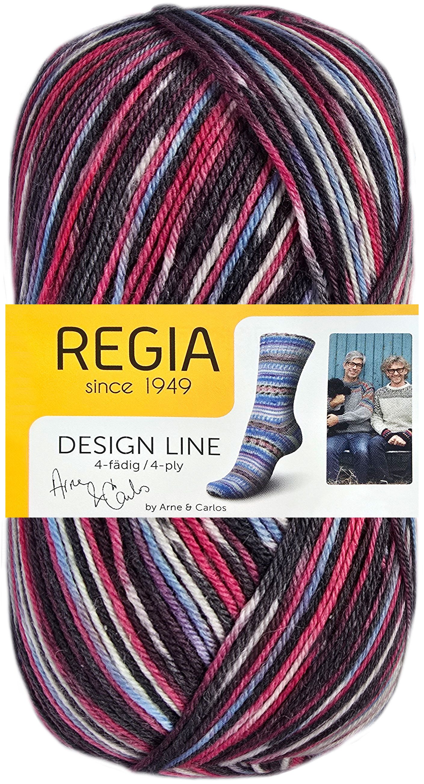 Regia 100 Gramm Regia Design Line Sockenwolle 4-fach Farbauswahl Häkelwolle