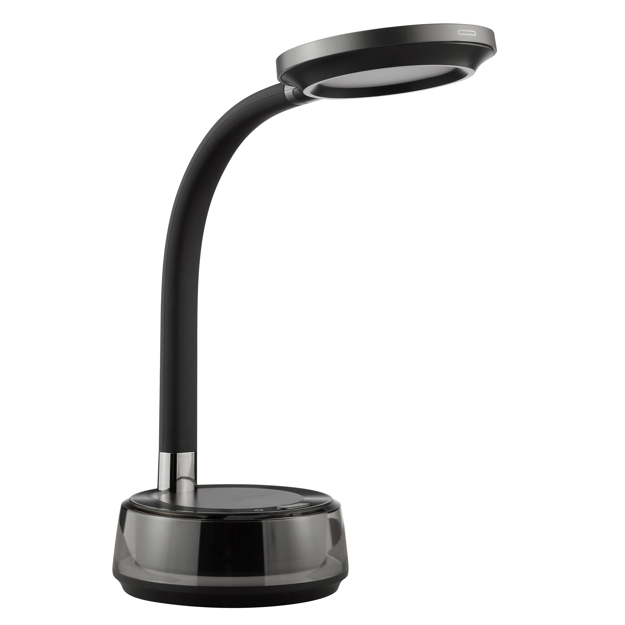 Brilliant LED Schreibtischlampe Moonglow, Dimmfunktion, Farbwechsel, RGB, Timerfunktion, USB-Anschluss mit Ladefunktion, LED fest integriert, warmweiß - kaltweiß, 790 lm, 2700-5000K, RGB-Sockel, Wireless Charging, dimmbar, 53 cm