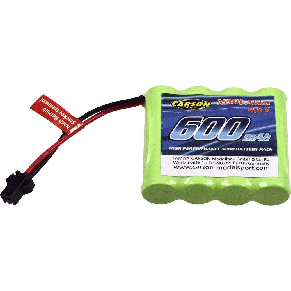 CARSON 4.8V/400mAh NiMH Akku 500404201/02 JST Akku