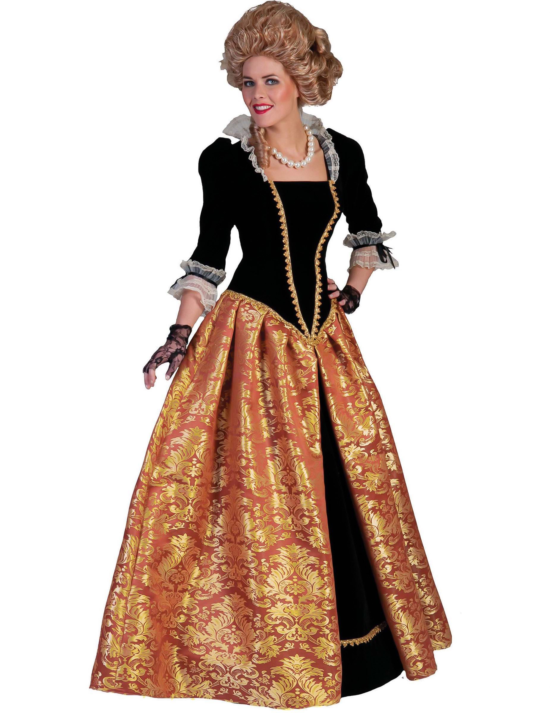 Espa Kostüm Kaiserin-Damenkostüm im Barock-Stil bunt