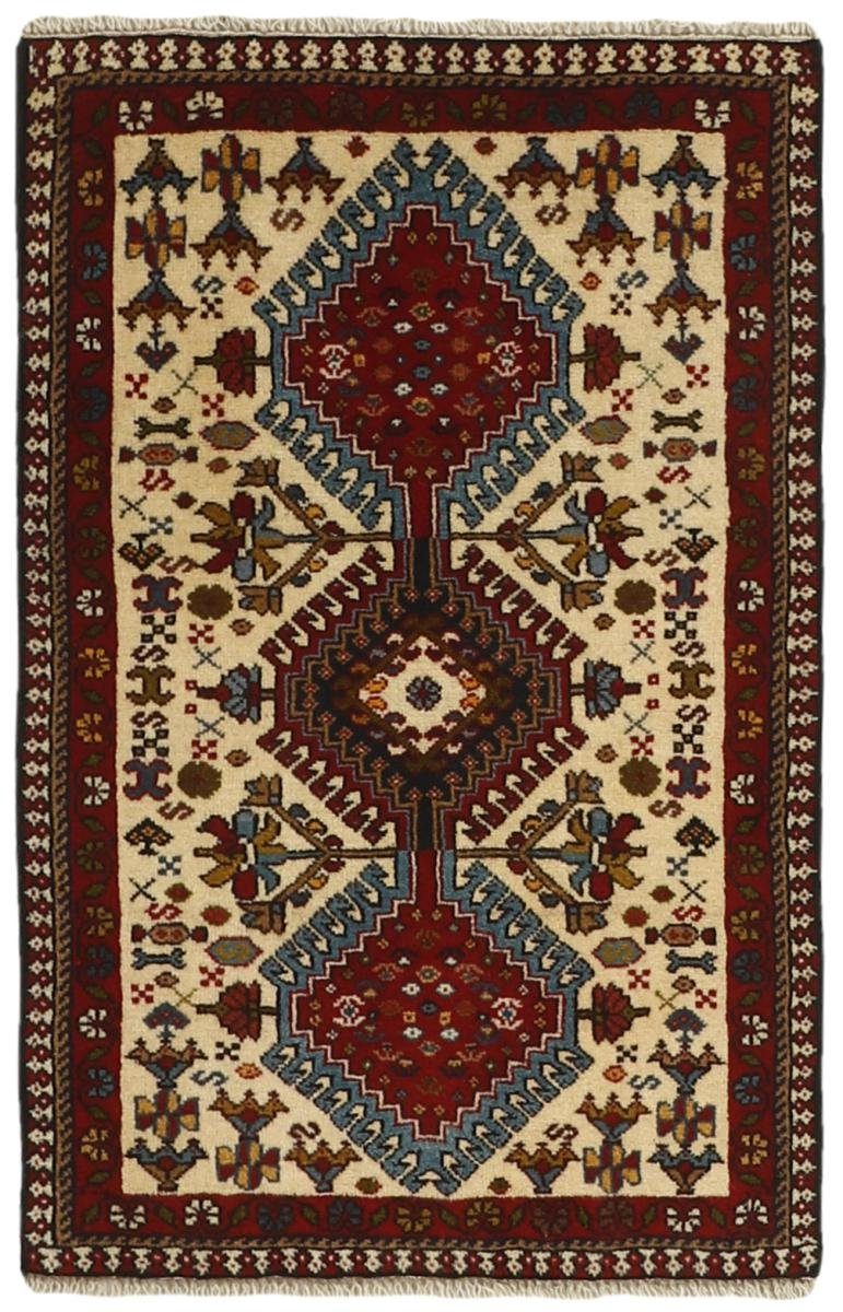 Orientteppich Yalameh 62x96 Handgeknüpfter Orientteppich / Perserteppich, Nain Trading, rechteckig, Höhe: 12 mm