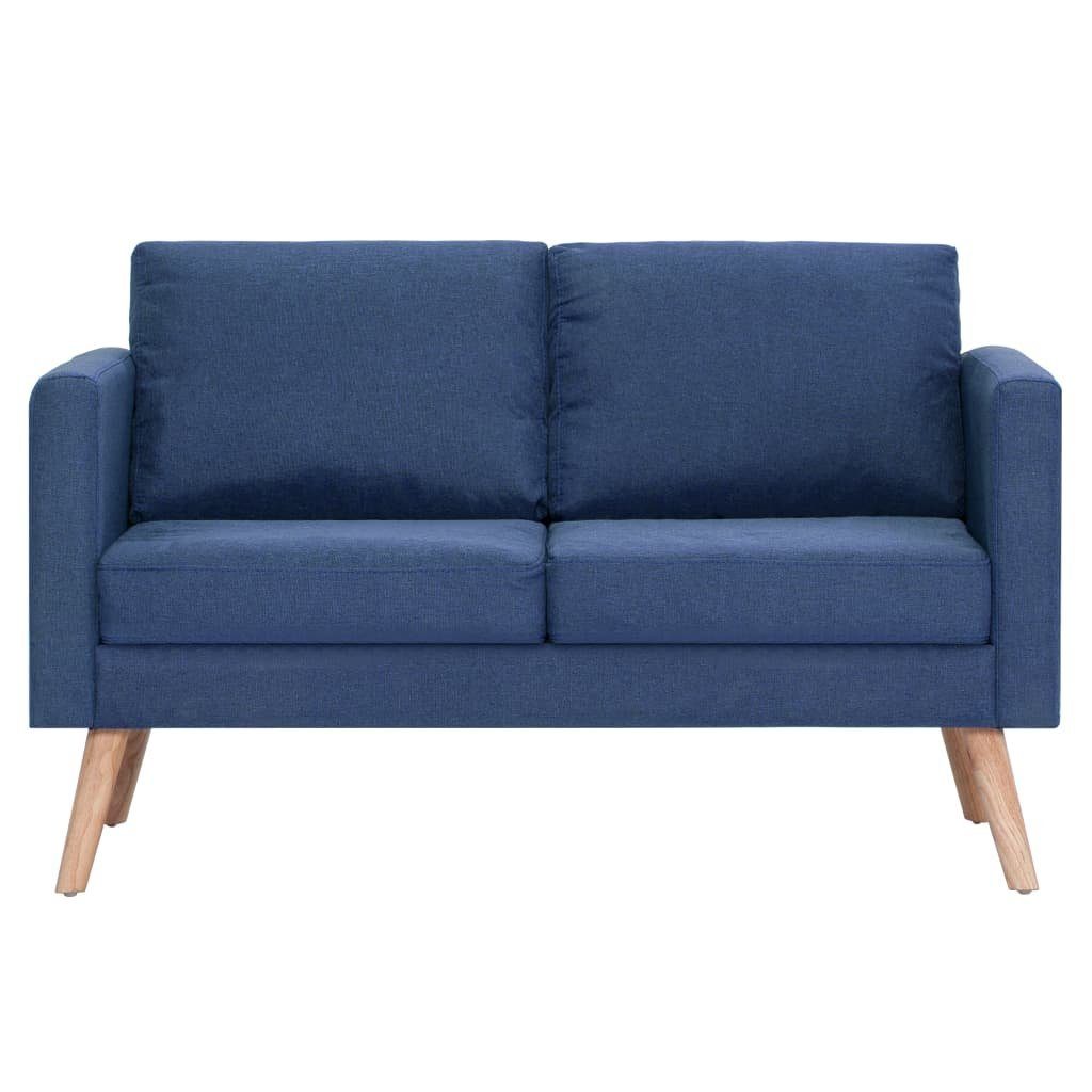 Blau 2-Sitzer-Sofa furnicato 2-Sitzer Stoff