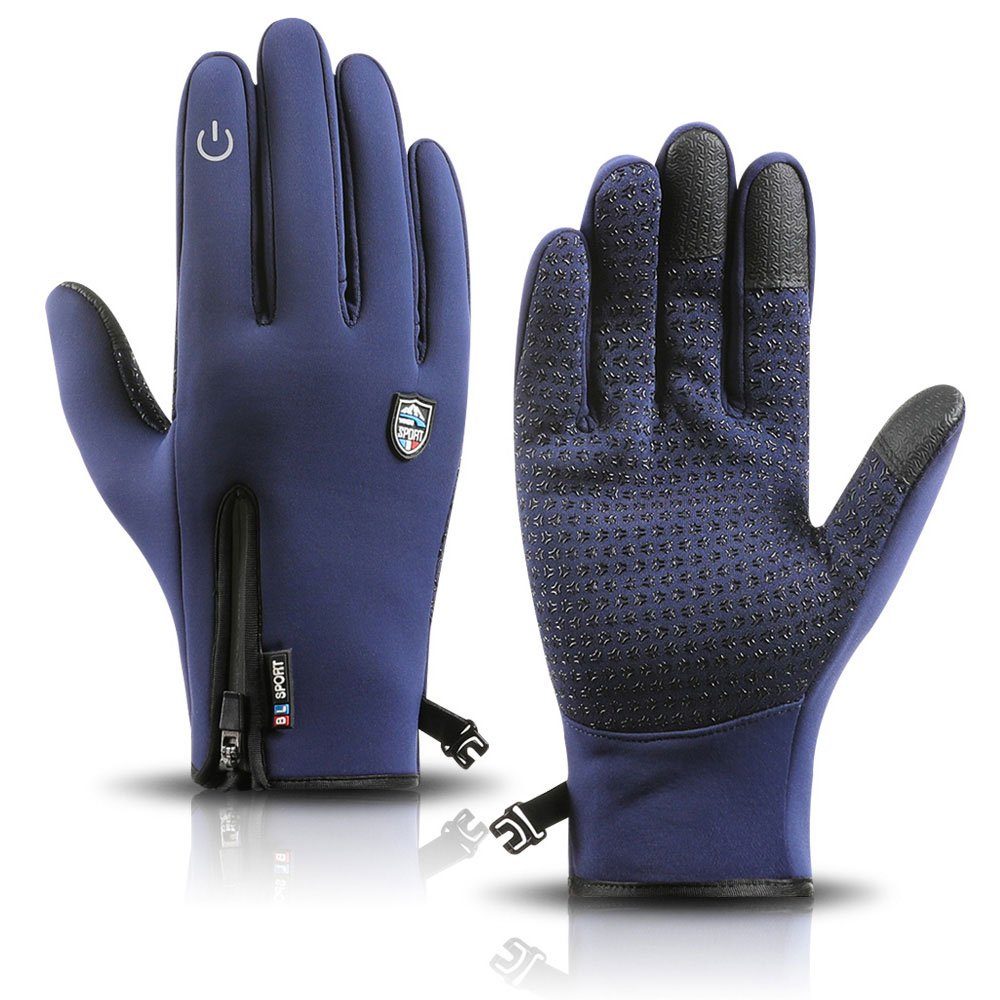 Sunicol Multisporthandschuhe Thermo Winterhandschuhe Touchscreen Fahrradhandschuhe Wasserdich Thermal Fleece, Winddicht Ski Sporthandschuhe für Damen Herren