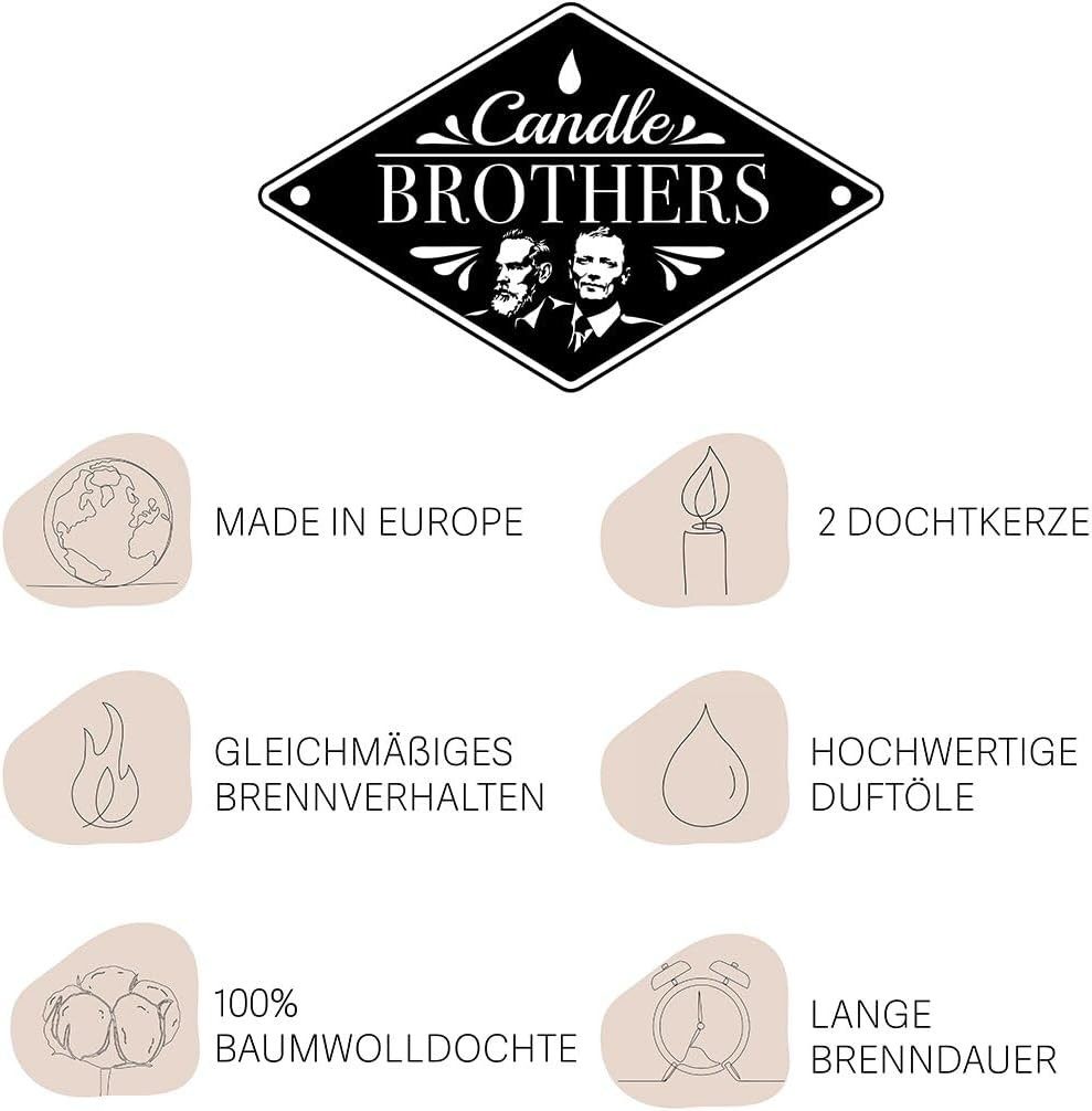 Candle BROTHERS Duftkerze Candle Brothers Duftkerze Baked Waffle & Cream Waffelduft Vanille & (Einzeln, 1-tlg., Einzeln), Candle Brothers Düfte