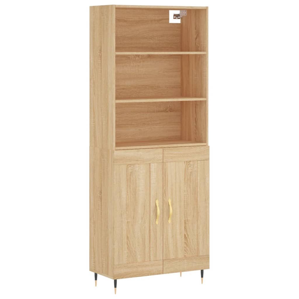 vidaXL Highboard Highboard Sonoma-Eiche 69,5x34x180 cm günstig online kaufen