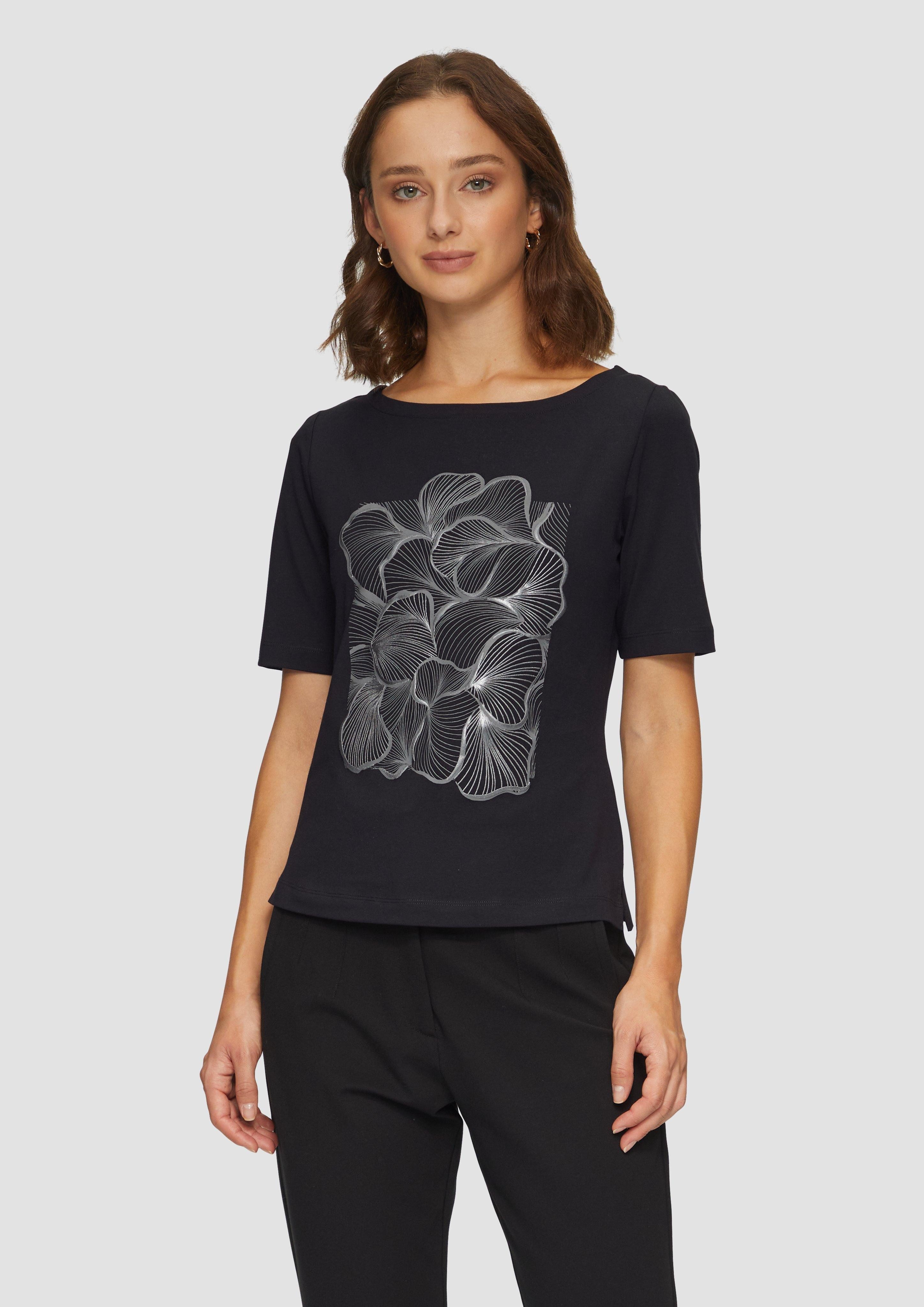s.Oliver BLACK LABEL Kurzarmshirt Jerseyshirt mit günstig online kaufen