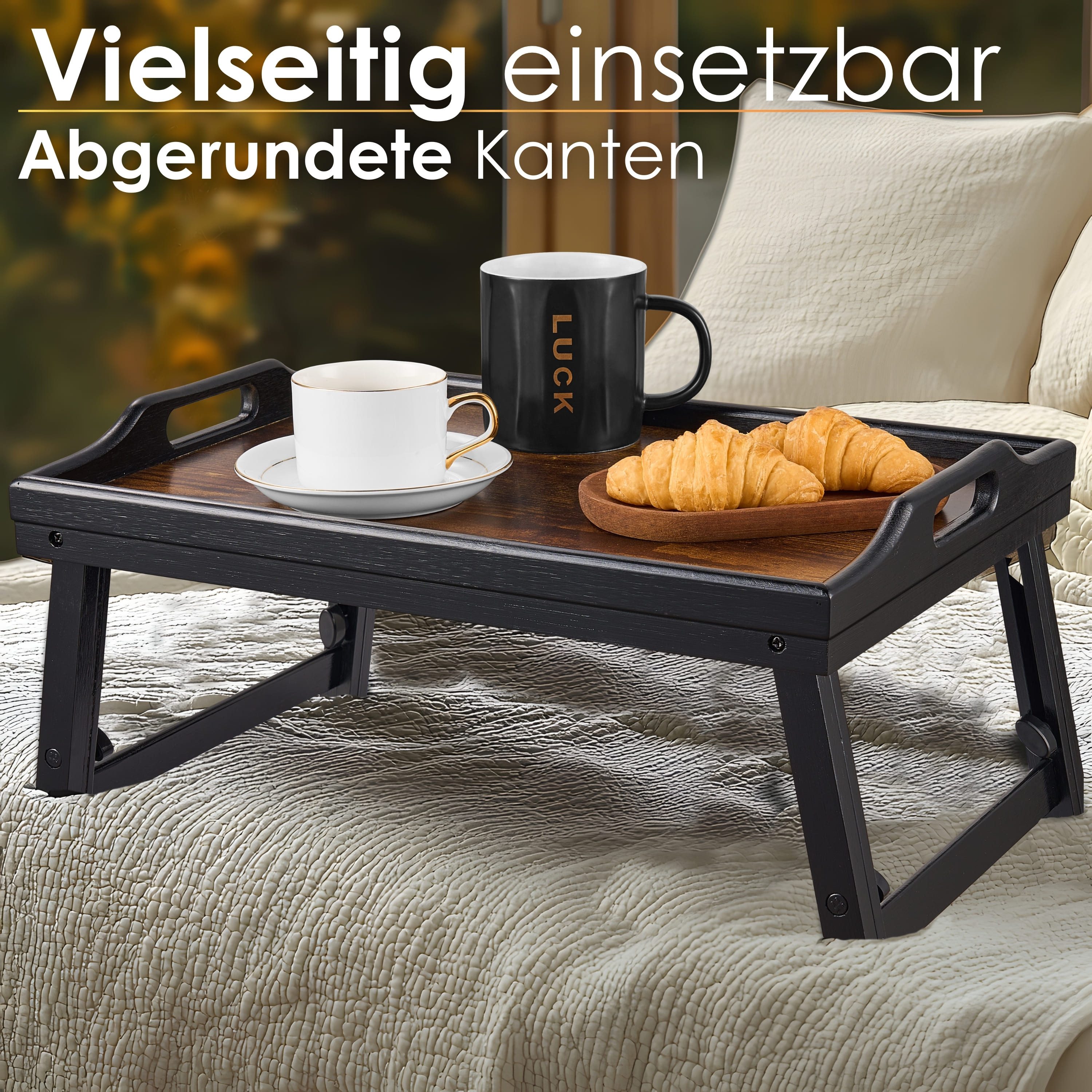 ecosa Tabletttisch EO-5052 (Einzelstück, Einzelstück), Höhenverstellbar