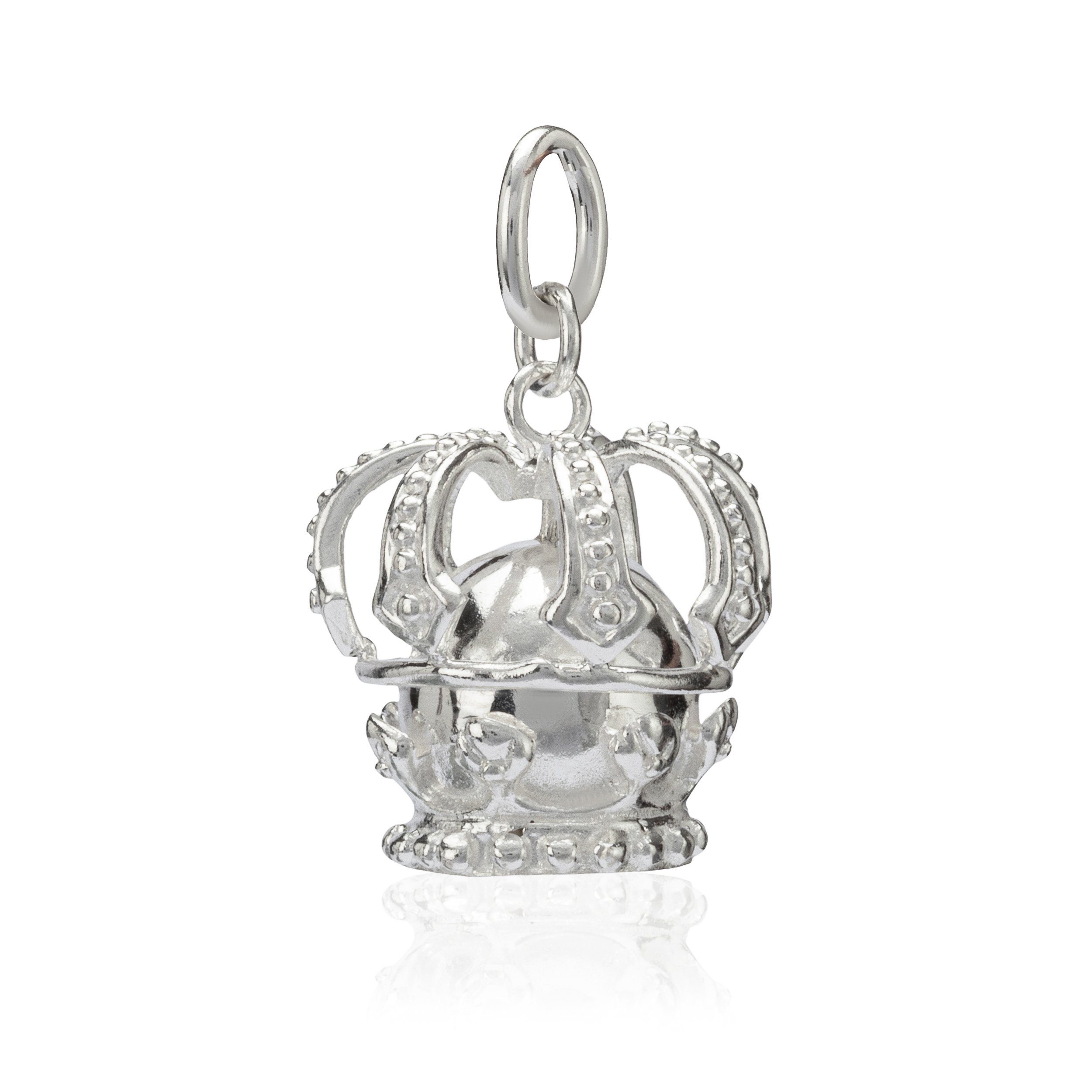 NKlaus Kettenanhänger Damen Kettenanhänger Königskrone 925 Silber 14x15m,  925 Sterling Silber Silberschmuck für Damen