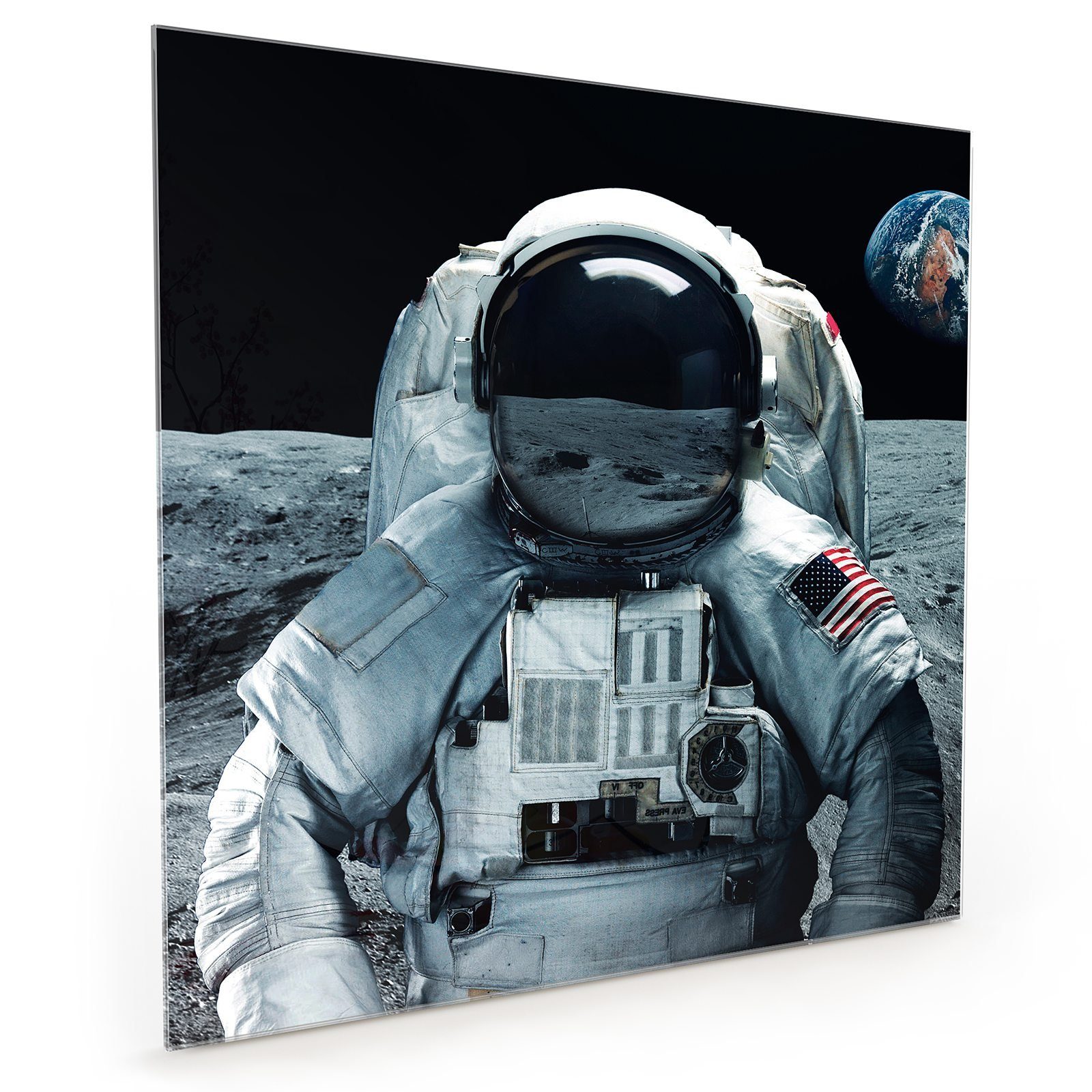 Spritzschutz mit Küchenrückwand Astronaut Glas Küchenrückwand Motiv Primedeco