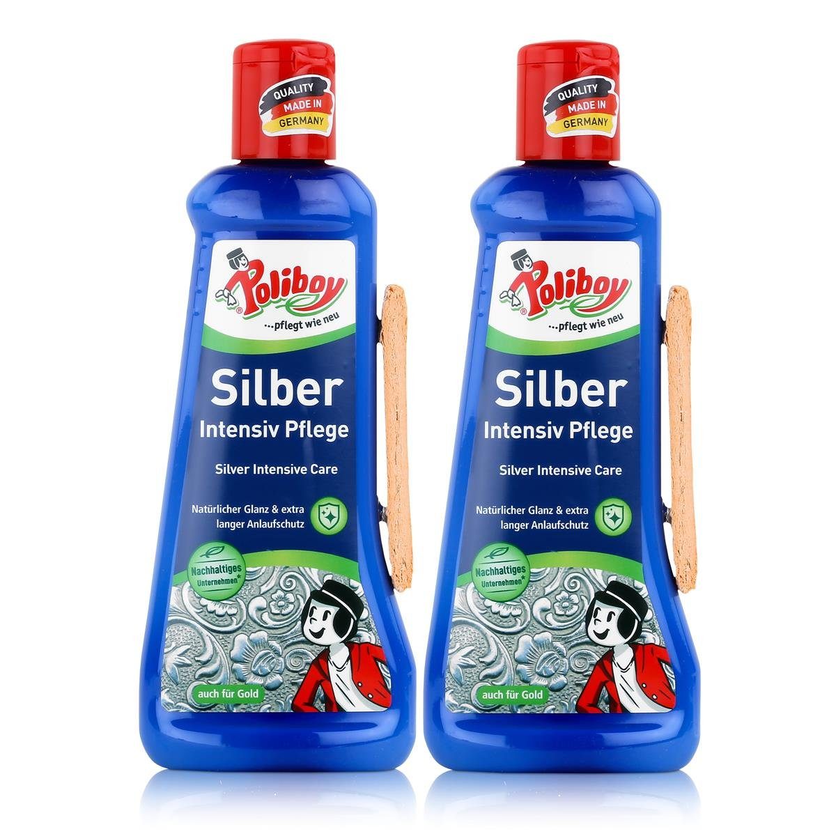 poliboy Poliboy Silber Intensiv Pflege 200ml - Für Silber & Gold (2er Pack) Spezialwaschmittel