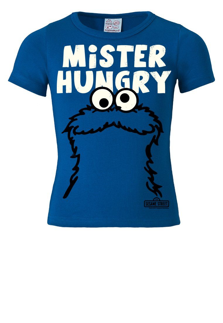 Mister mit Hungry T-Shirt tollem LOGOSHIRT Frontprint