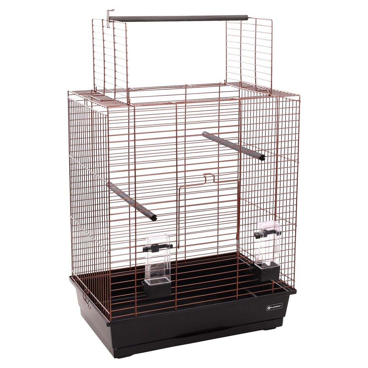 Vogelkäfig Sittichkäfig Halura kupfer/schwarz