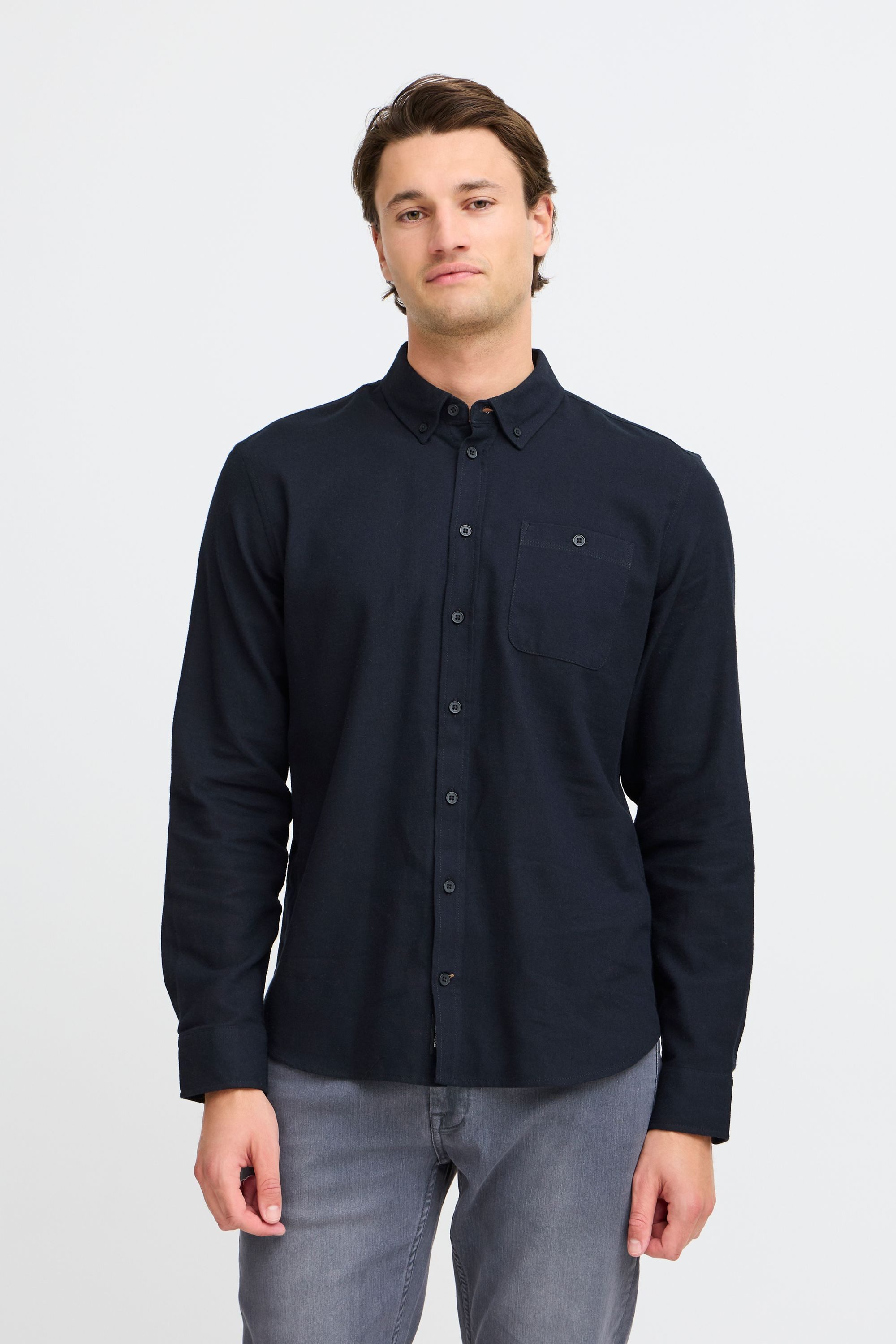 Blend Langarmhemd BHShirt Lässiges Langarmhemd mit Brusttasche günstig online kaufen