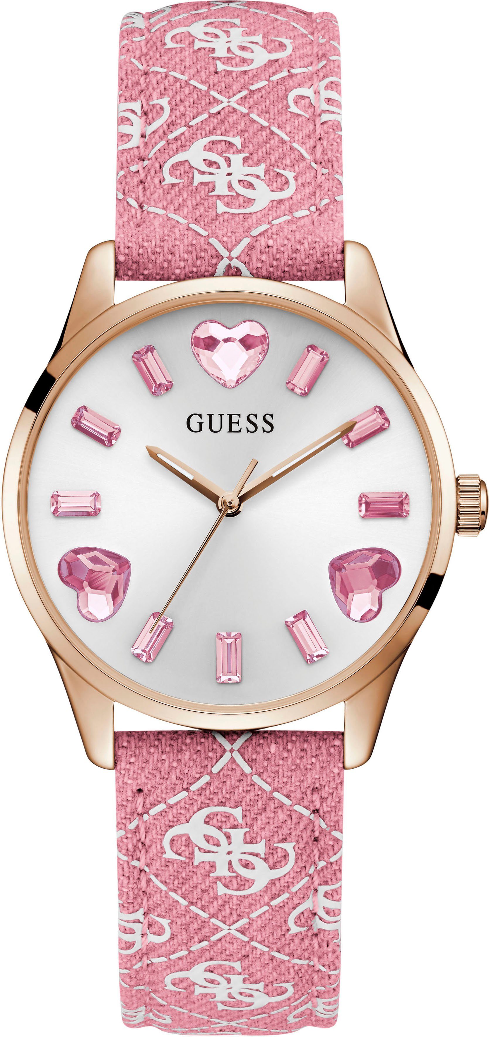 Guess Quarzuhr CANDY HEARTS, GW0654L2, Armbanduhr, Damenuhr