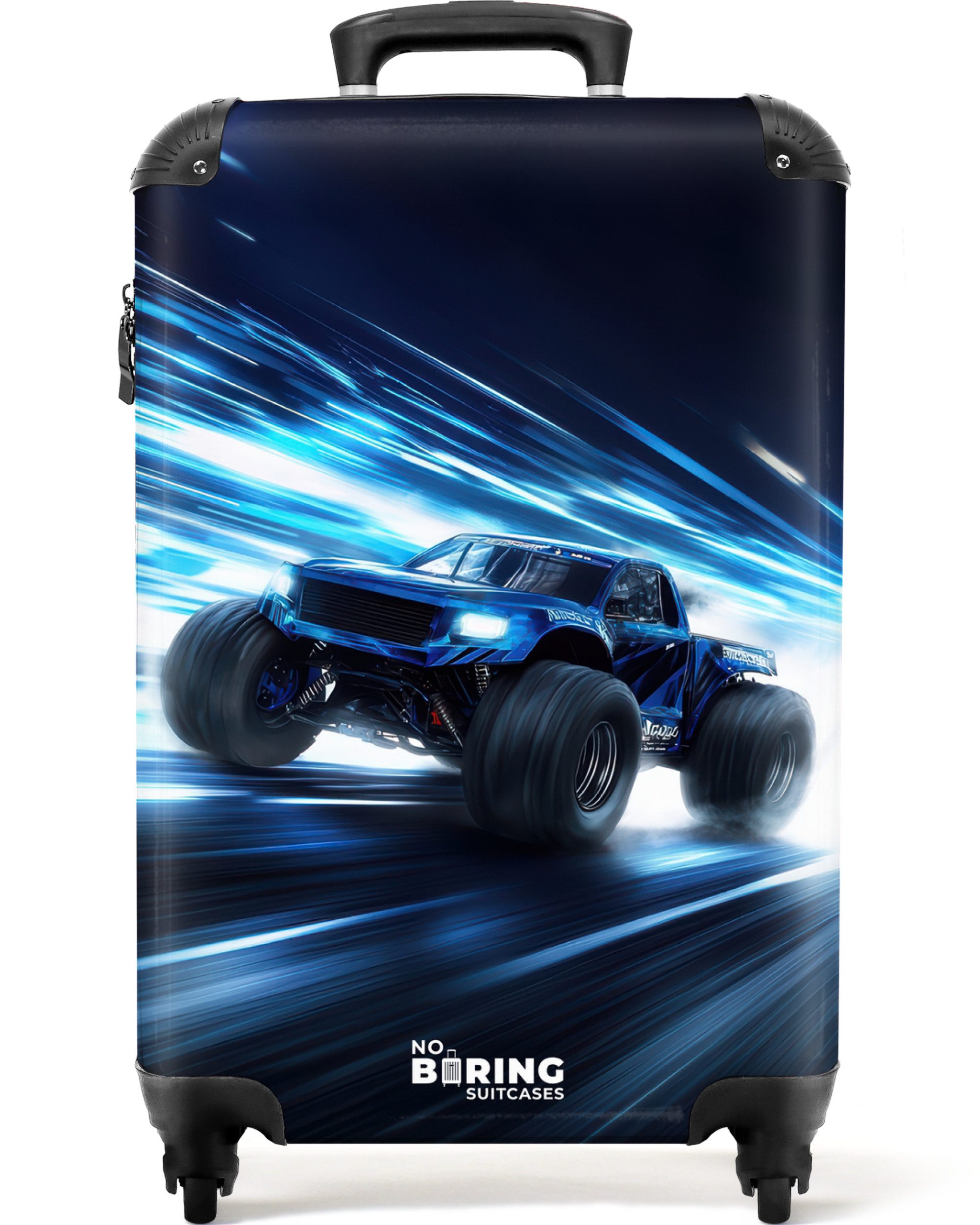 Kinderkoffer Monstertruck rast durch die Lichtgeschwindigkeit 55x35x20cm