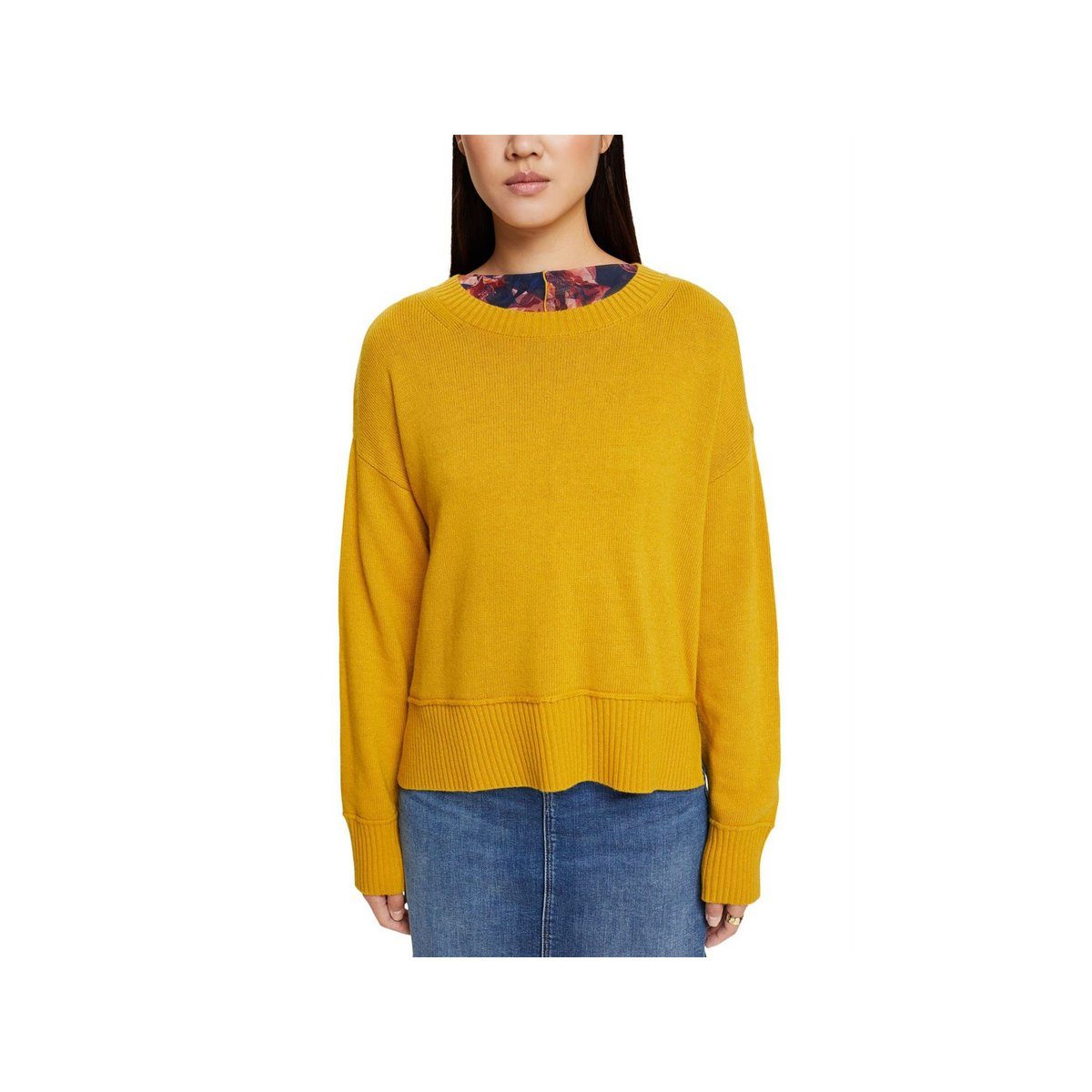 Esprit Sweater Sweatshirt für Damen in gelb (1-tlg)