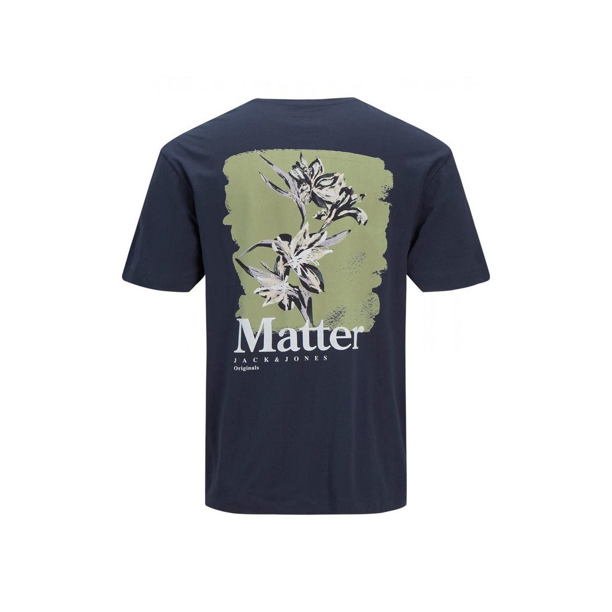 Jack Jones T-Shirt regular marineblau (1-tlg) fit &