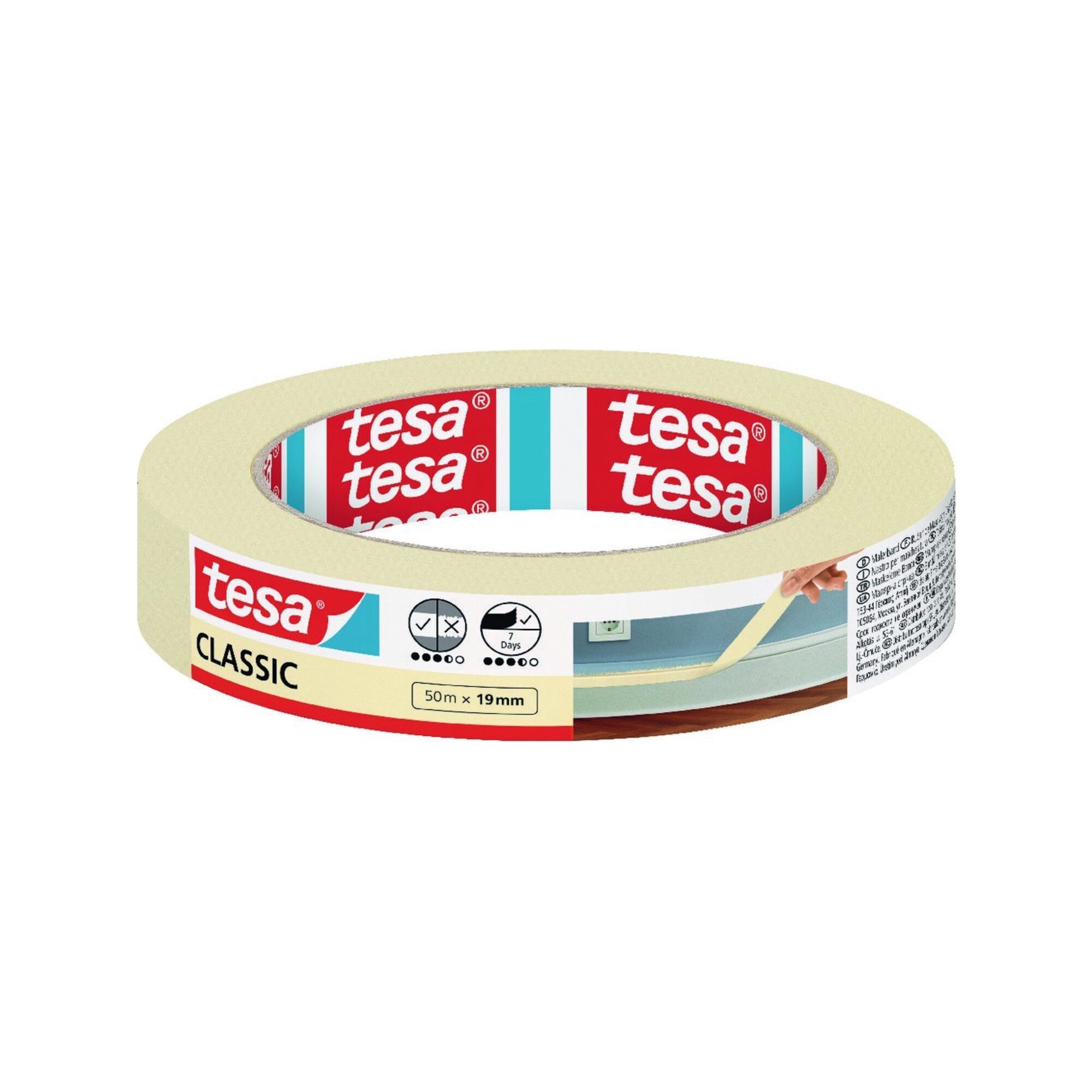 tesa Kreppband tesa Malerband Classic, 50m:30mm 10 Stk