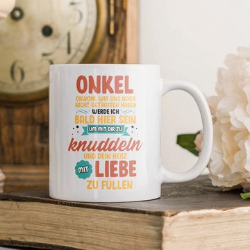 22Feels Tasse Du Wirst Onkel Schwangerschaft Geschenk Baby Werdender Oheim Männer, Keramik, Made in Germany, Spülmaschinenfest