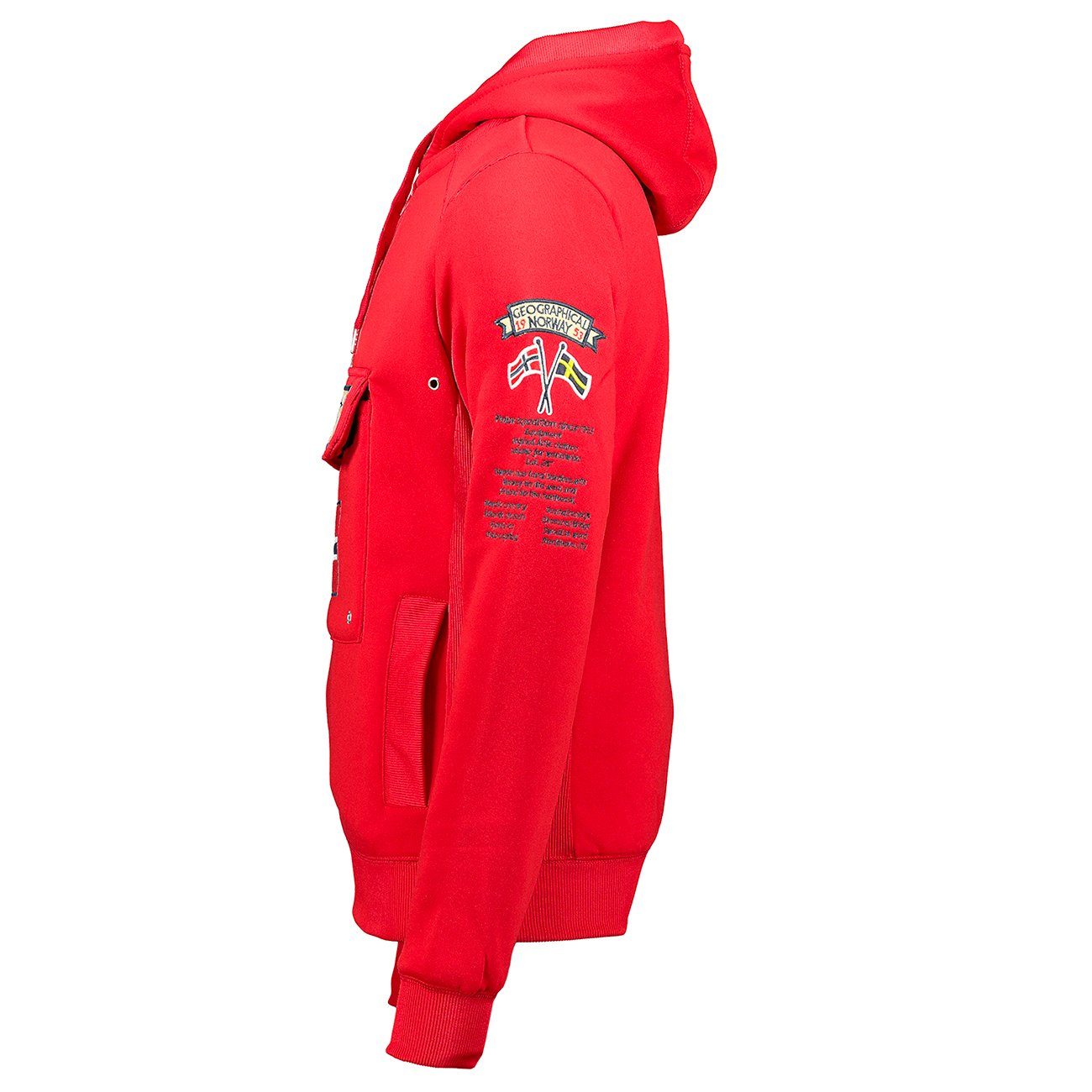 Geographical Norway Kapuzenpullover Gymclass by leyoley mit großer Bauchtasche und warmer Kapuze
