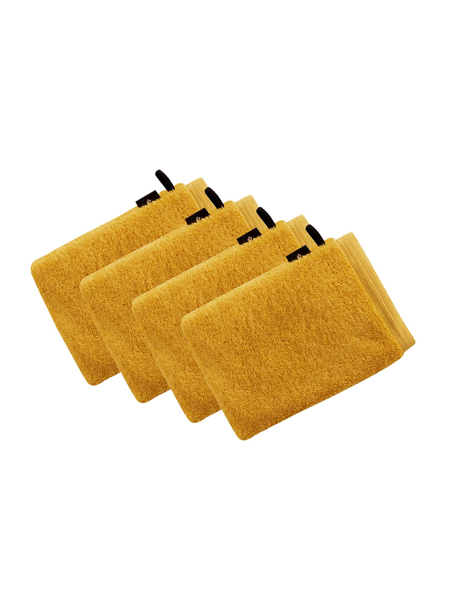 Vossen Waschhandschuh 4er Pack Waschhandschuh 22 x 16 cm Vegan Life, Frottier (Spar-Set, 4-St)