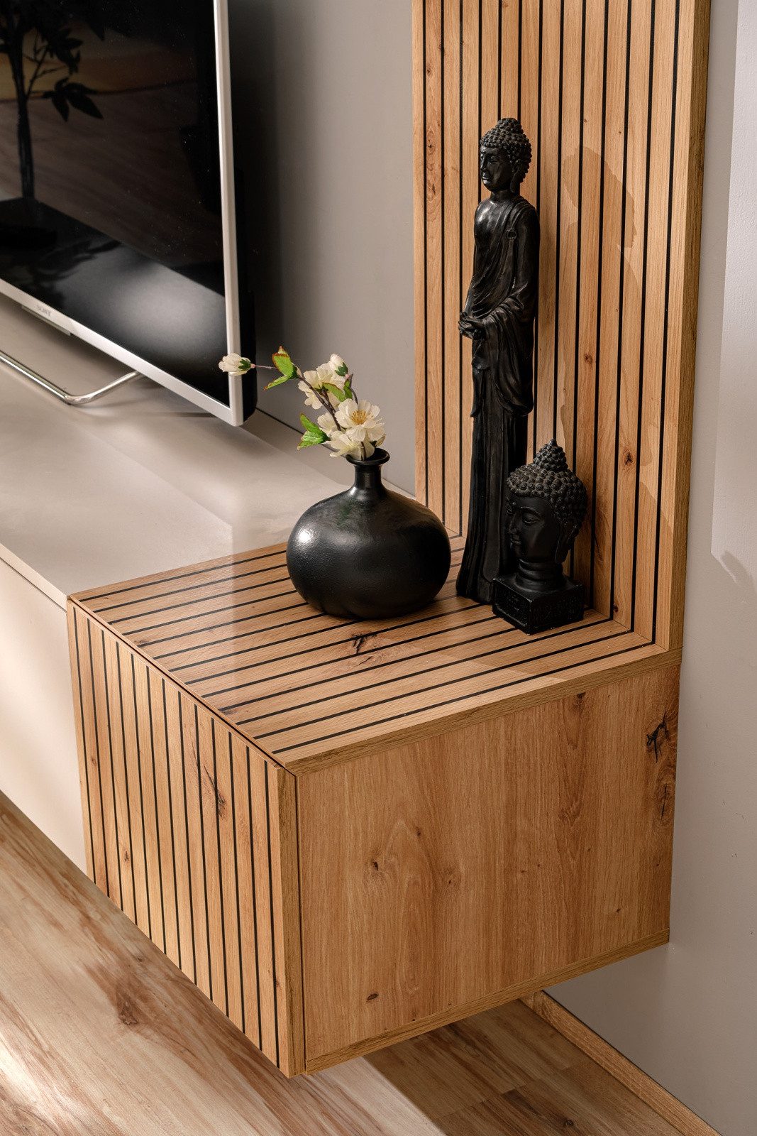 Inn.Furn Wohnwand Madina, (Fernsehschrank in Sand günstig online kaufen