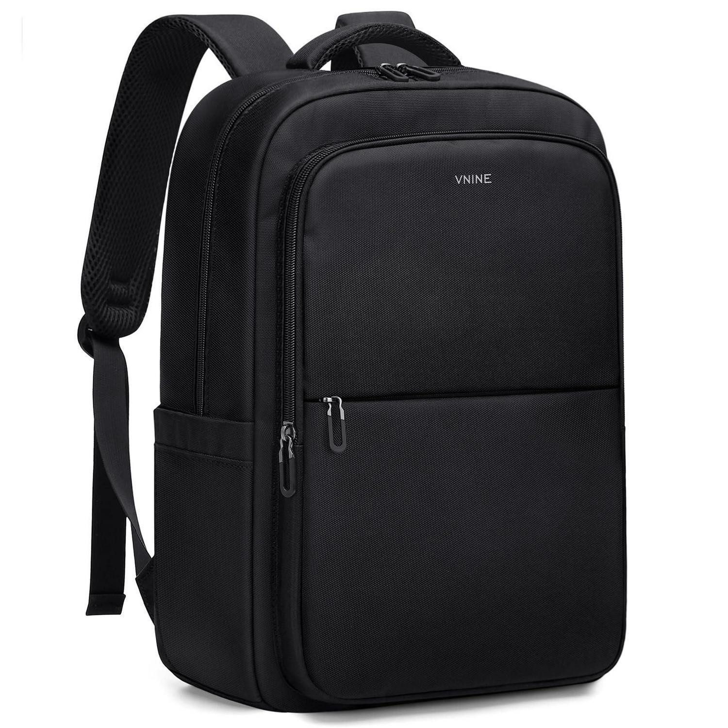 LuxusKollektion Laptoprucksack Herren Rucksack Laptoptasche 15.6 Zoll Schwarz