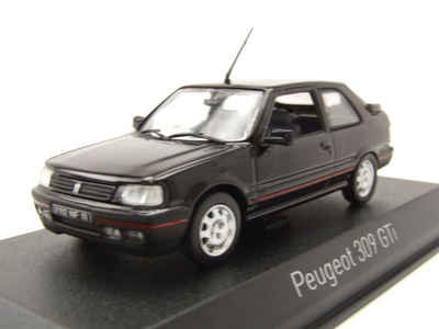 Norev Modellauto Peugeot 309 GTi 1987 schwarz Modellauto 1:43 Norev, Maßstab 1:43