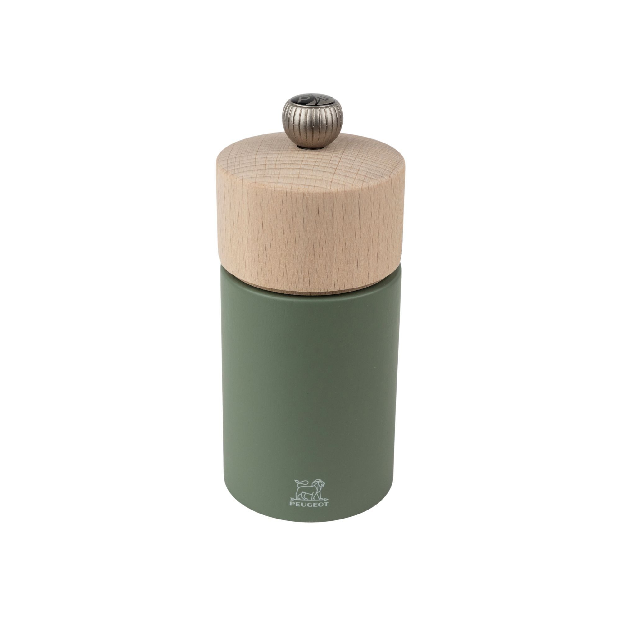 PEUGEOT Pfeffermühle BOREAL 12cm Zirkonia-Mahlwerk Buchenholz Olivgrün Manuell