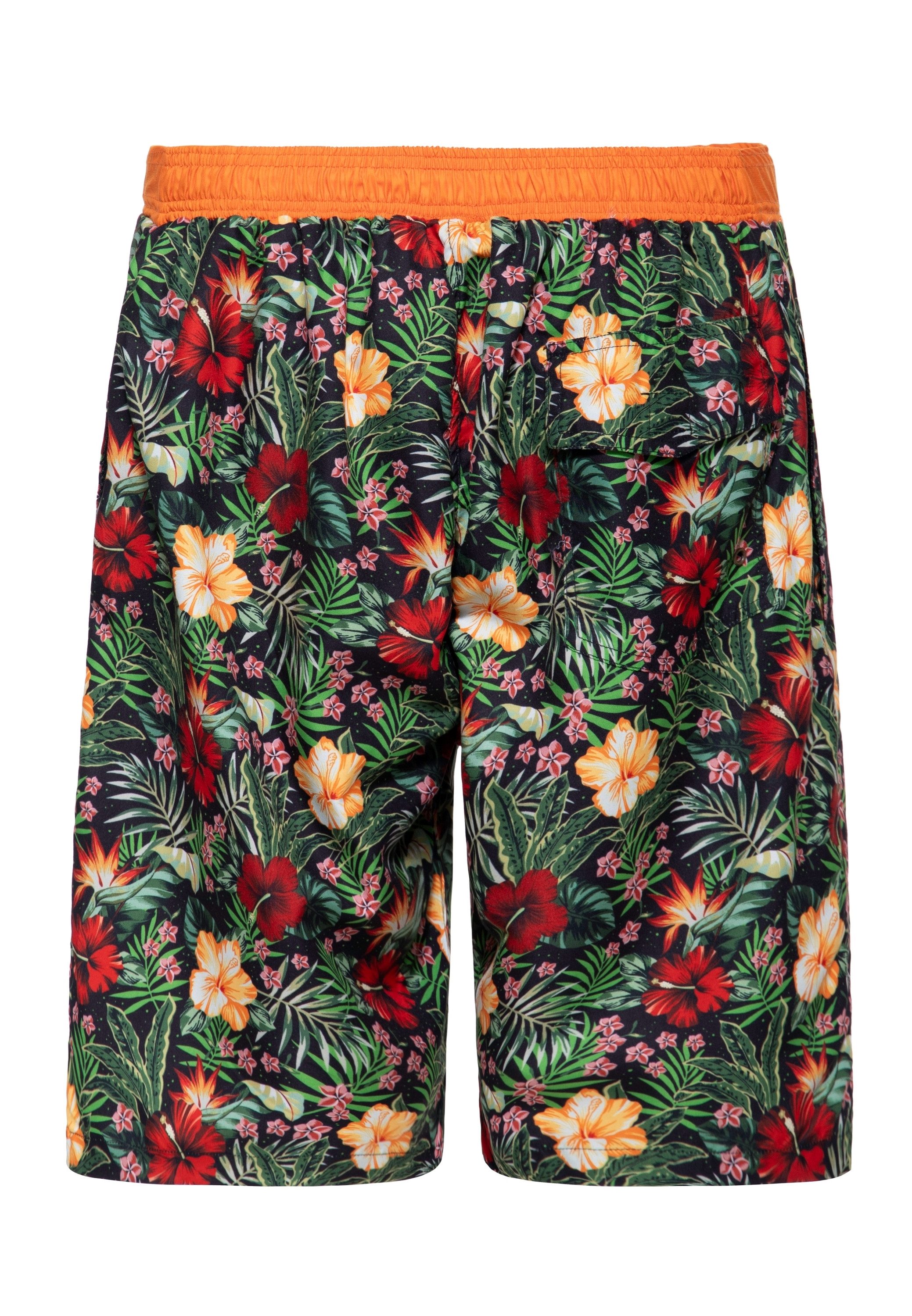 KingKerosin Badeshorts Hibiskus mit floralem Print