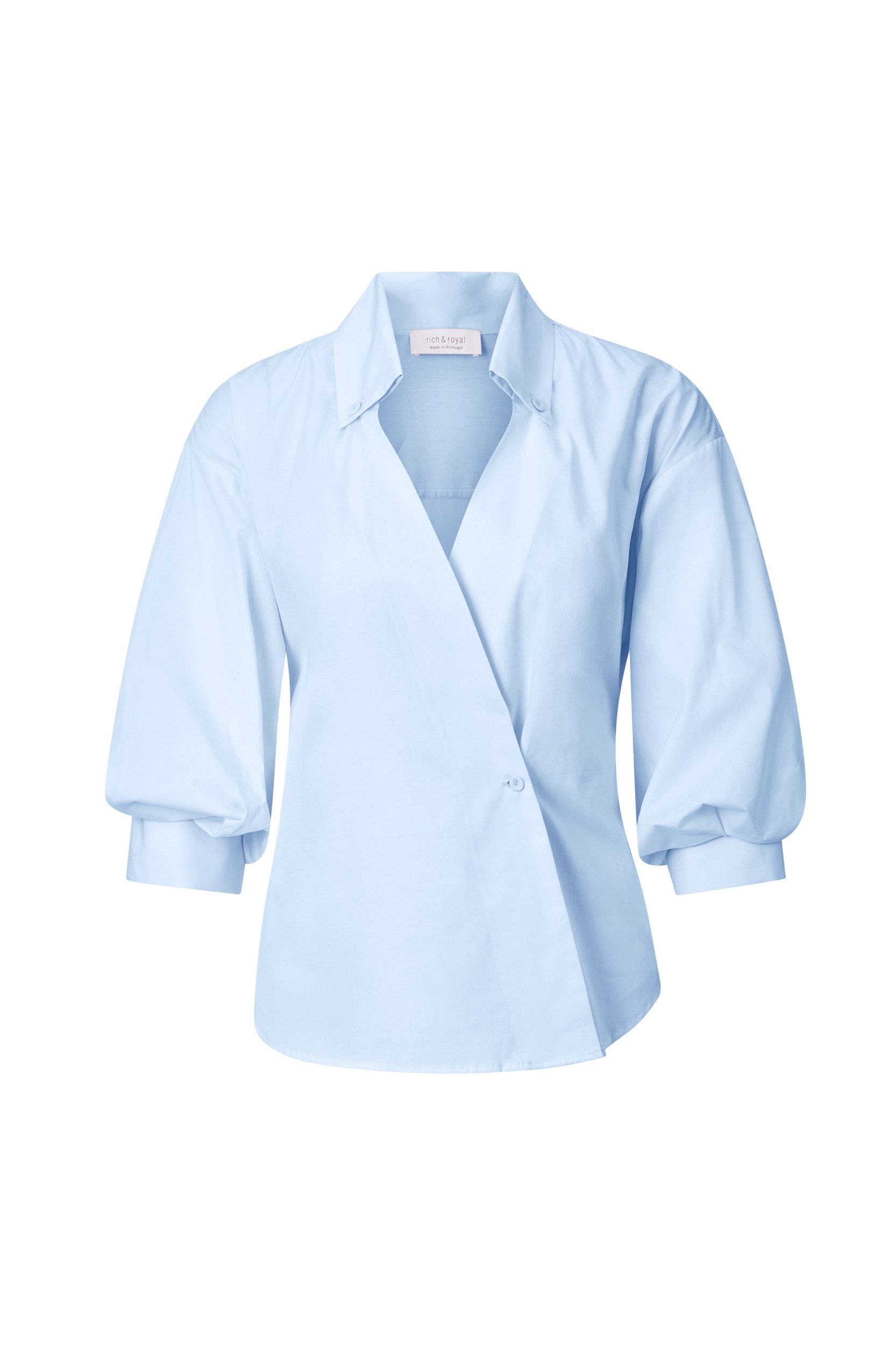 RICHROYAL Hemdbluse Blouse with puffed sleeves günstig online kaufen
