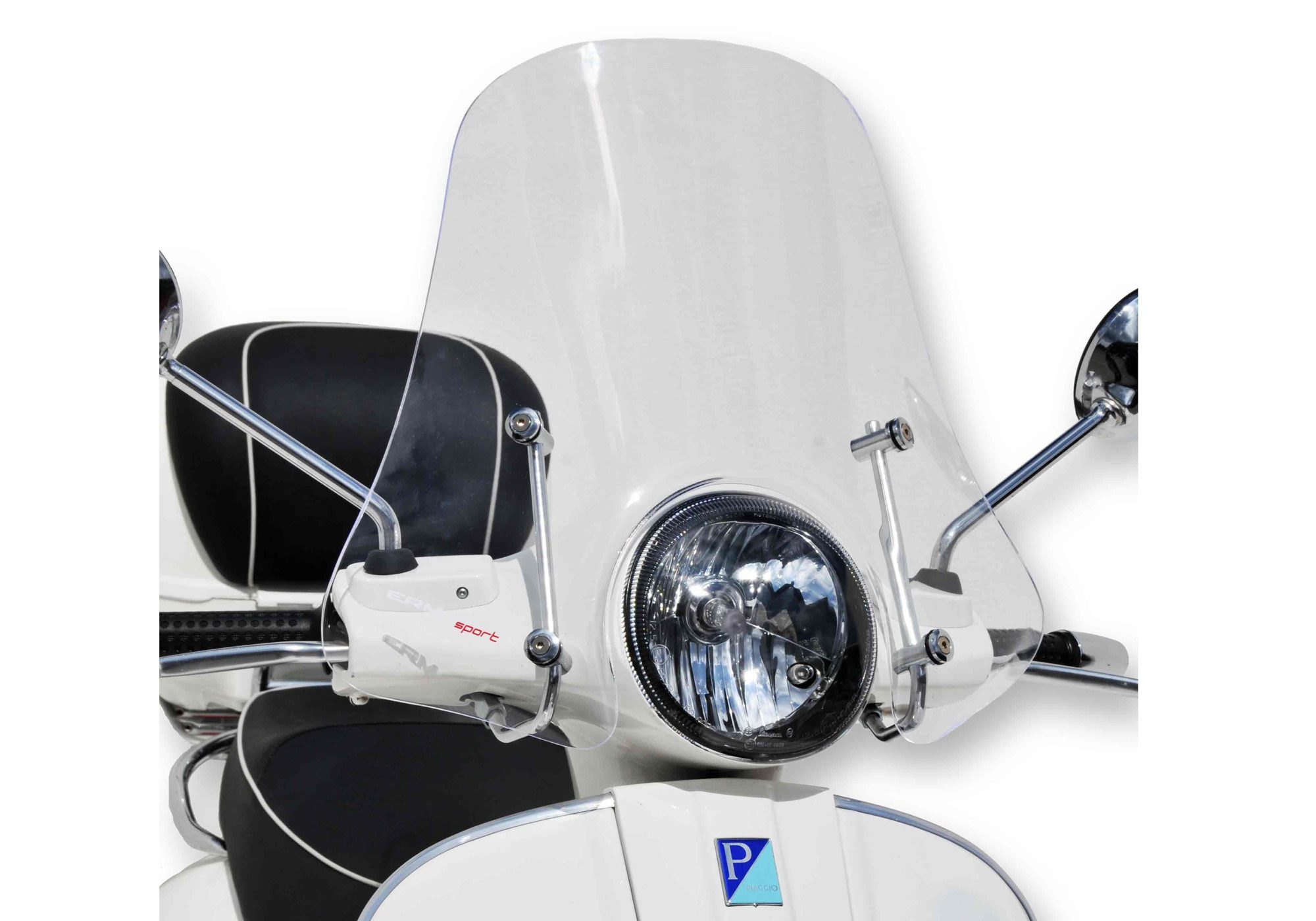 ERMAX Auspuff-Flexrohr ERMAX Scooterscheibe Sportivo Acrylic (PMMA)