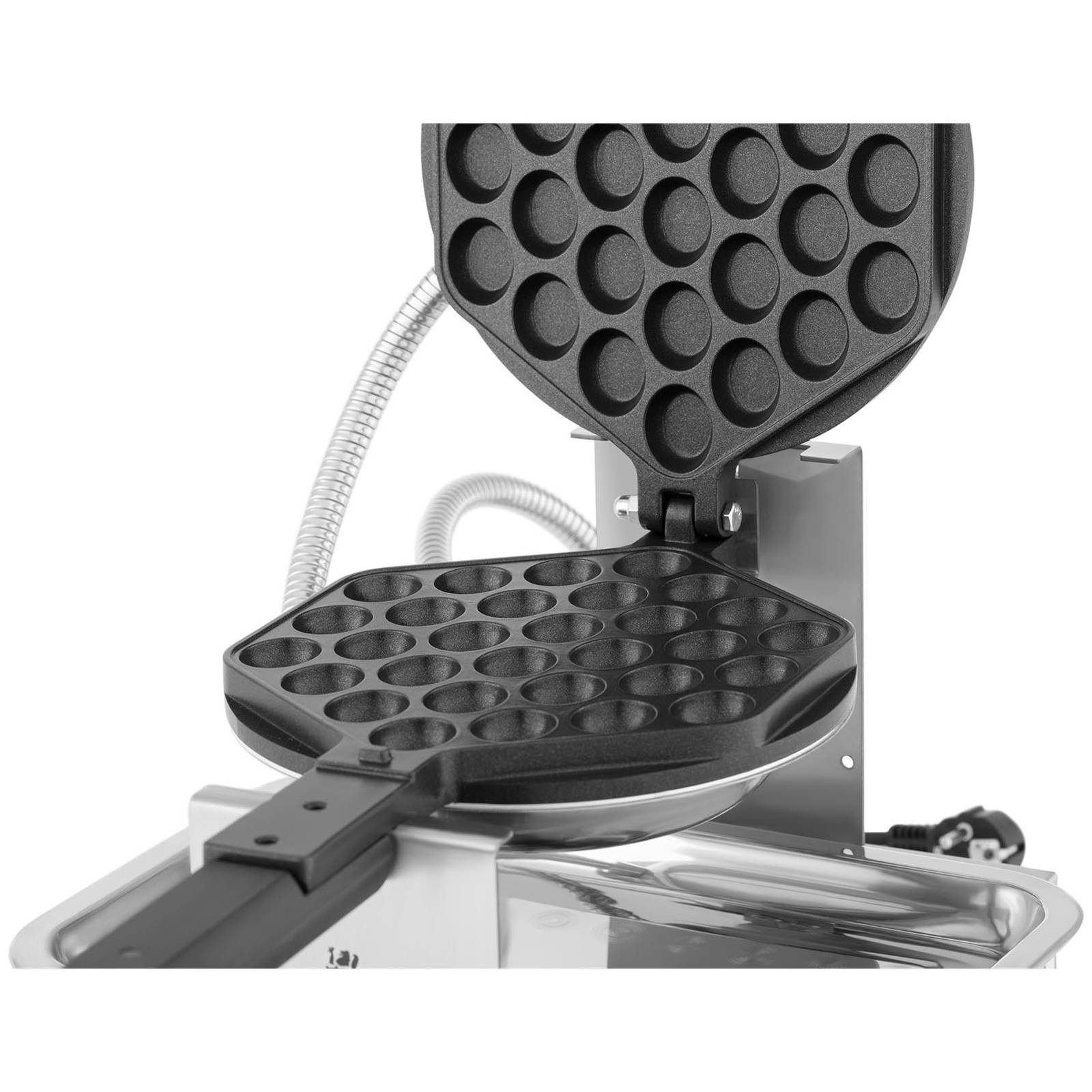Royal Catering Waffeleisen Bubble Waffeln Maker Eierwaffeln Waffle Kuchen Round 50 - 250°C, 1,400 W