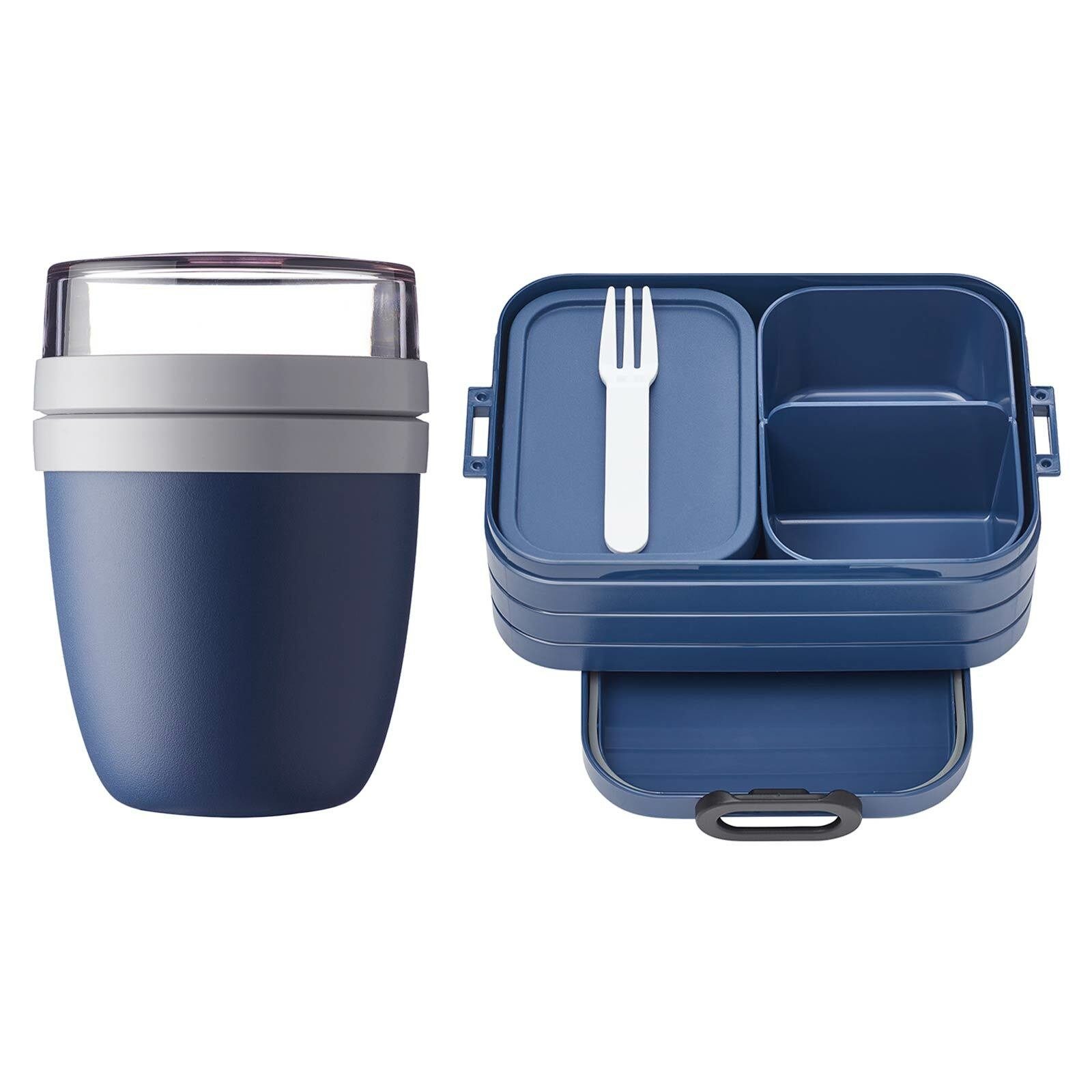 Mepal Lunchbox »TAKE A BREAK, ELLIPSE Lunchpot + Bento-Brotdose«,  Kunststoff, (2-tlg), Spülmaschinengeeignet, BPA-frei online kaufen | OTTO