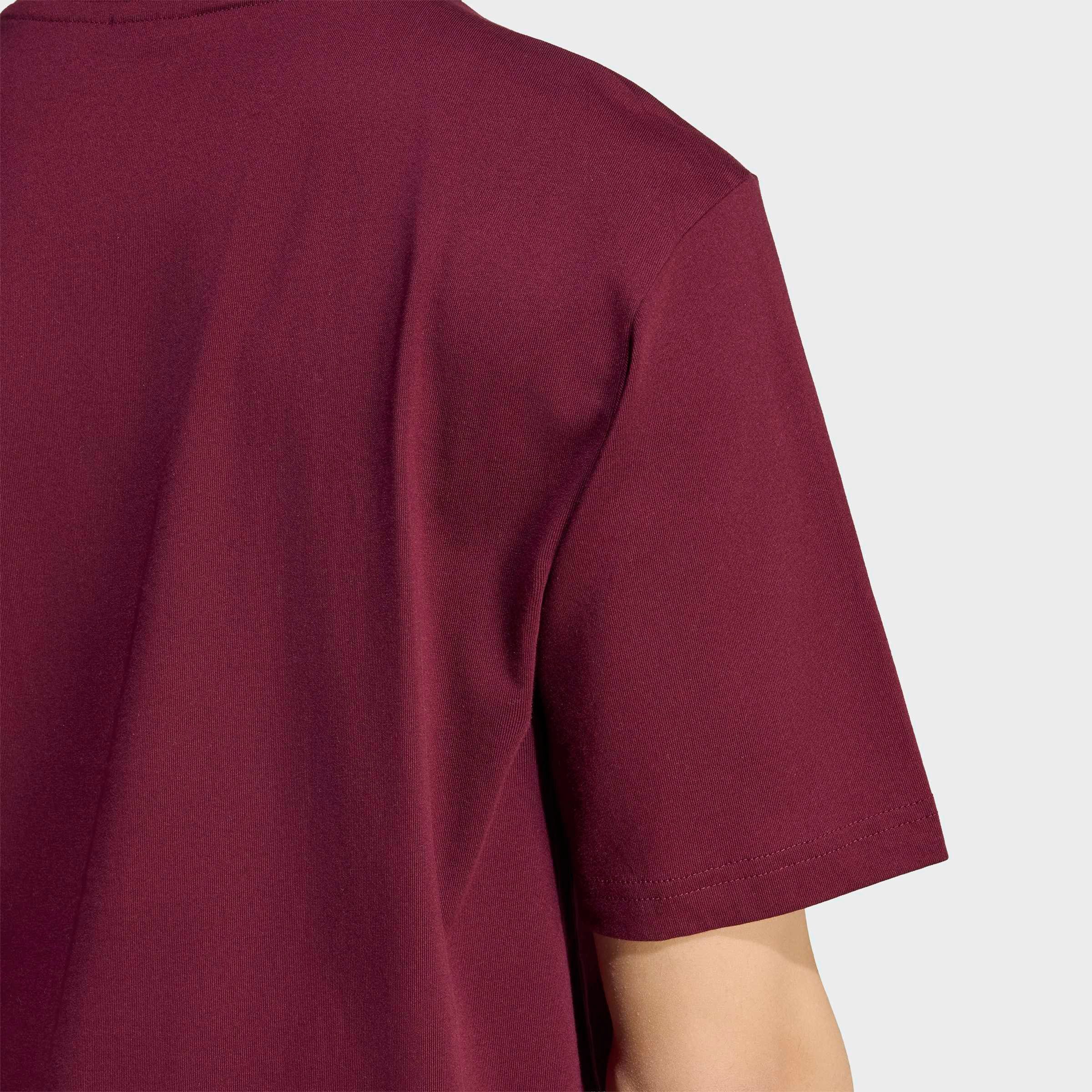 adidas Sportswear T-Shirt ESSENTIALS LINEAR SINGLE JERSEY überschnittene Schultern, Kurzarmdesign, aus Baumwolljersey – Bild 3 von 5