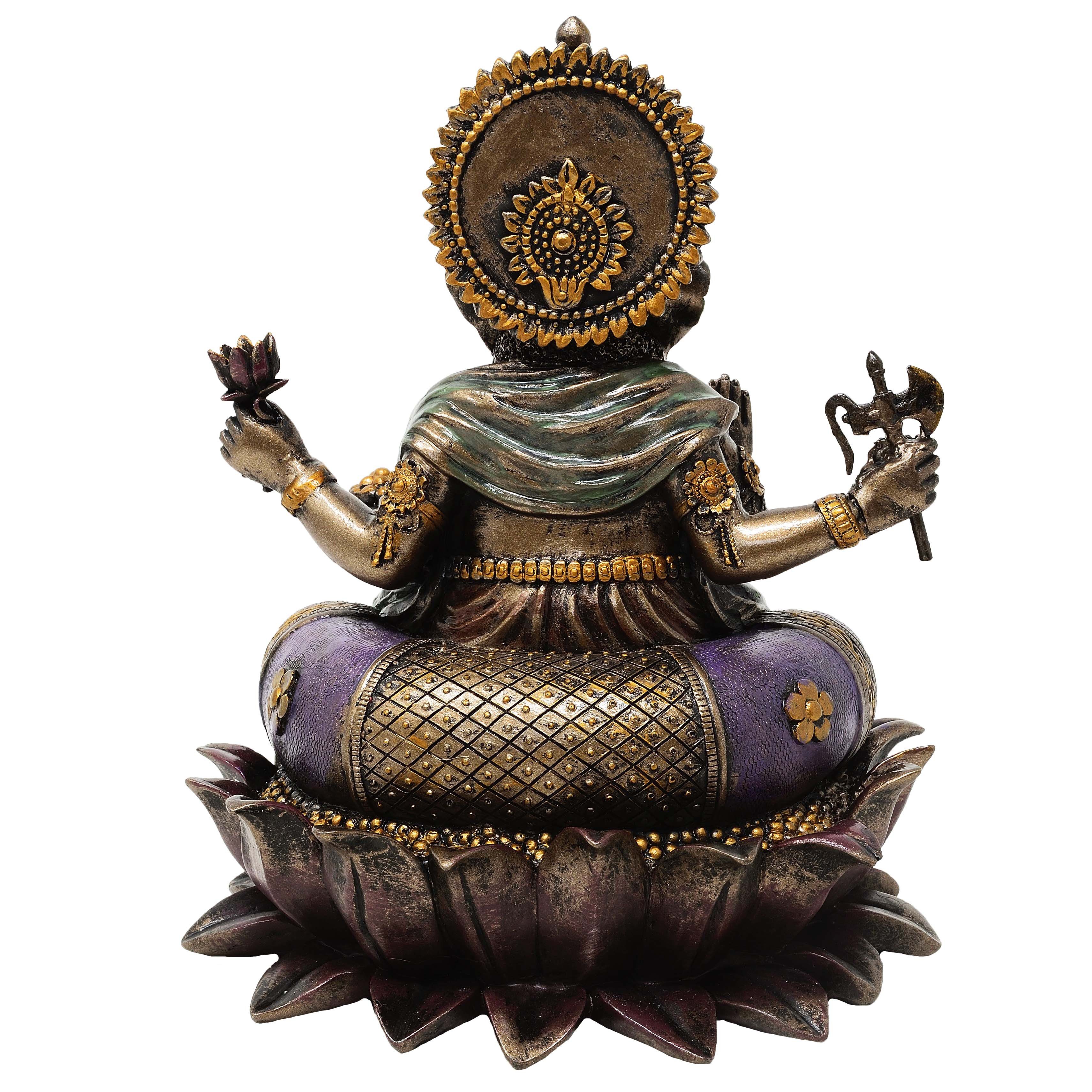 MystiCalls Buddhafigur Ganesha bronzefarben - Dekofigur Buddha Gottheit Gott, Sammelfigur, Buddhafigur, Dekorationsobjekt, Dekofigur, Sammlerfigur – Bild 3 von 4