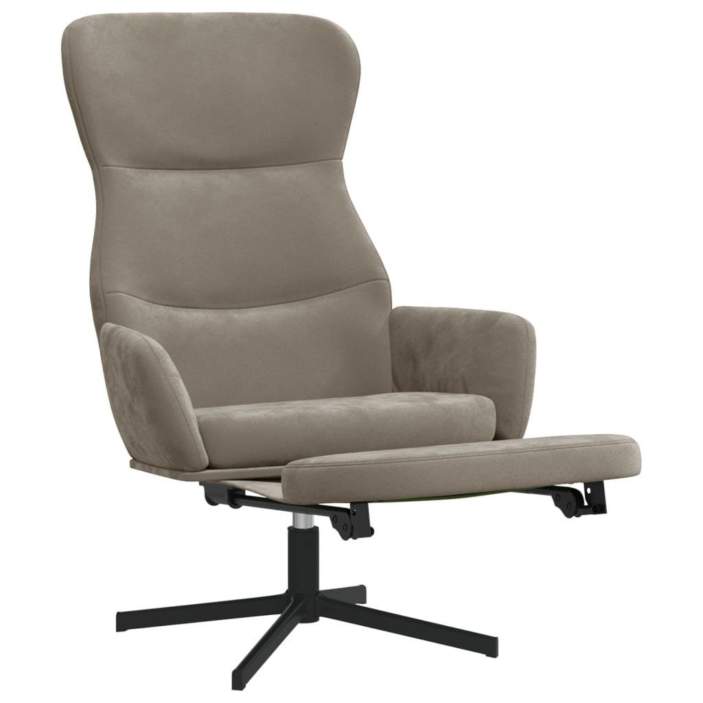 vidaXL Sessel Relaxsessel mit Fußstütze Hellgrau günstig online kaufen