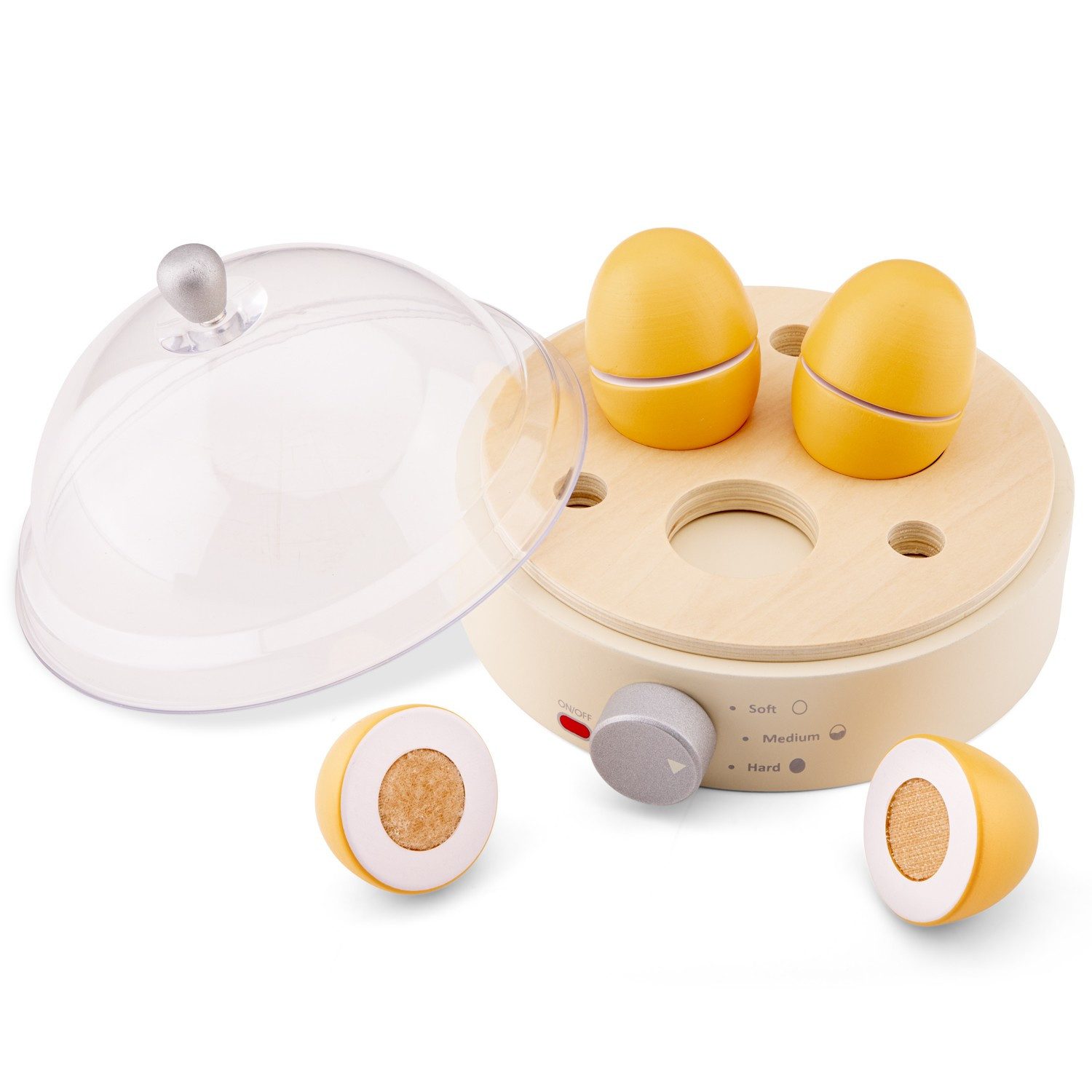 New Classic Toys® Spielküche Eierkocher mit 3 Eiern, FSC® 100 % zertifiziert