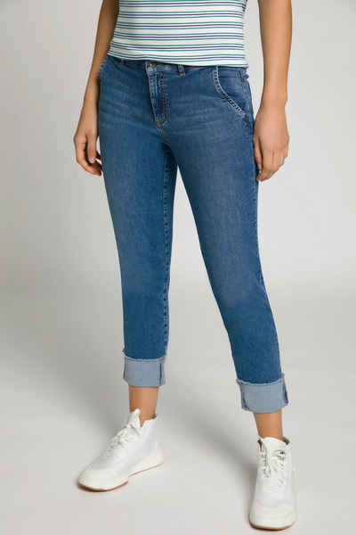 Gina Laura Regular-fit-Jeans 7/8-Jeans Tina Fransensaum